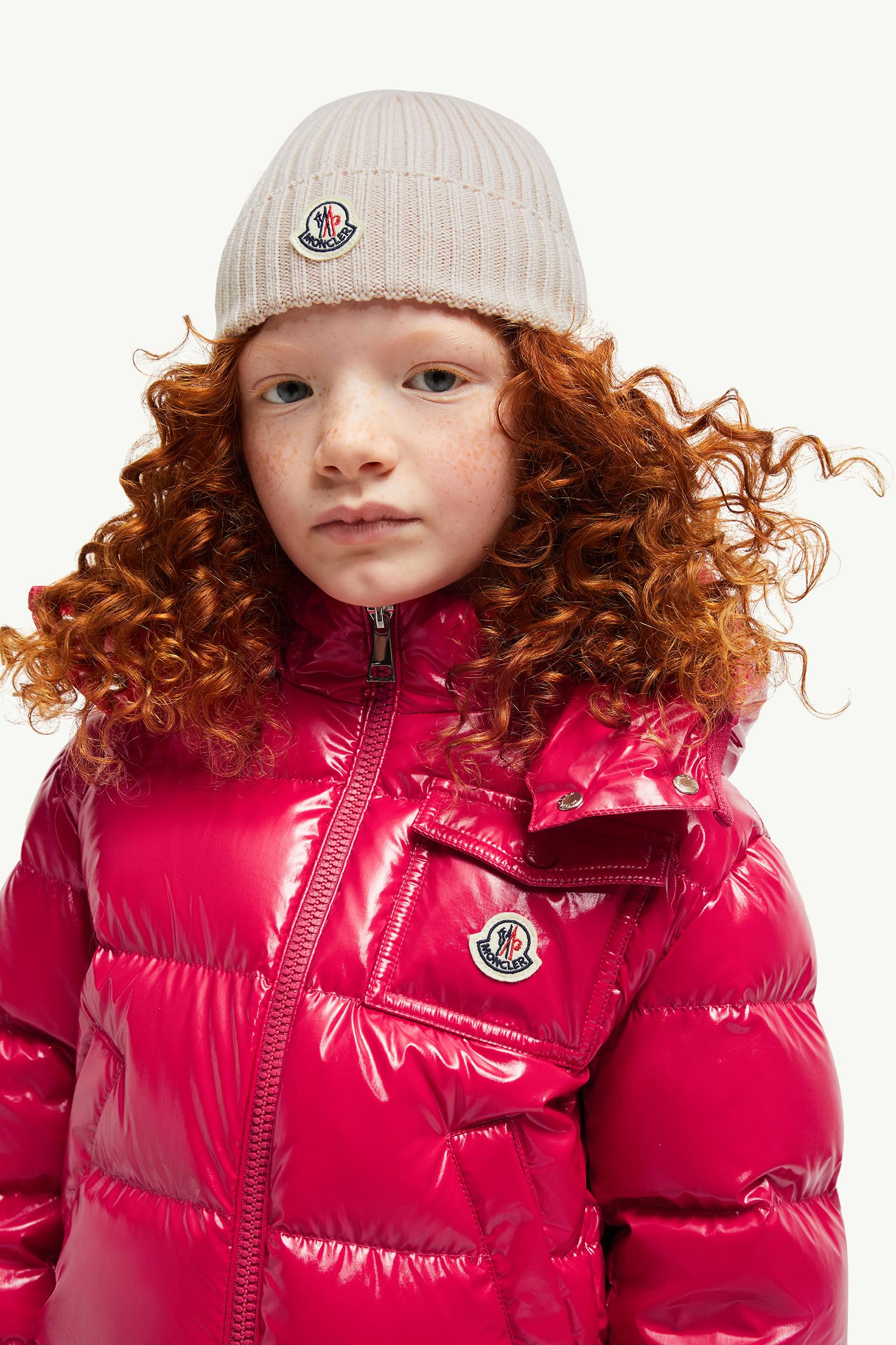 Mütze aus Wolle Mädchen Hellpink Moncler 1