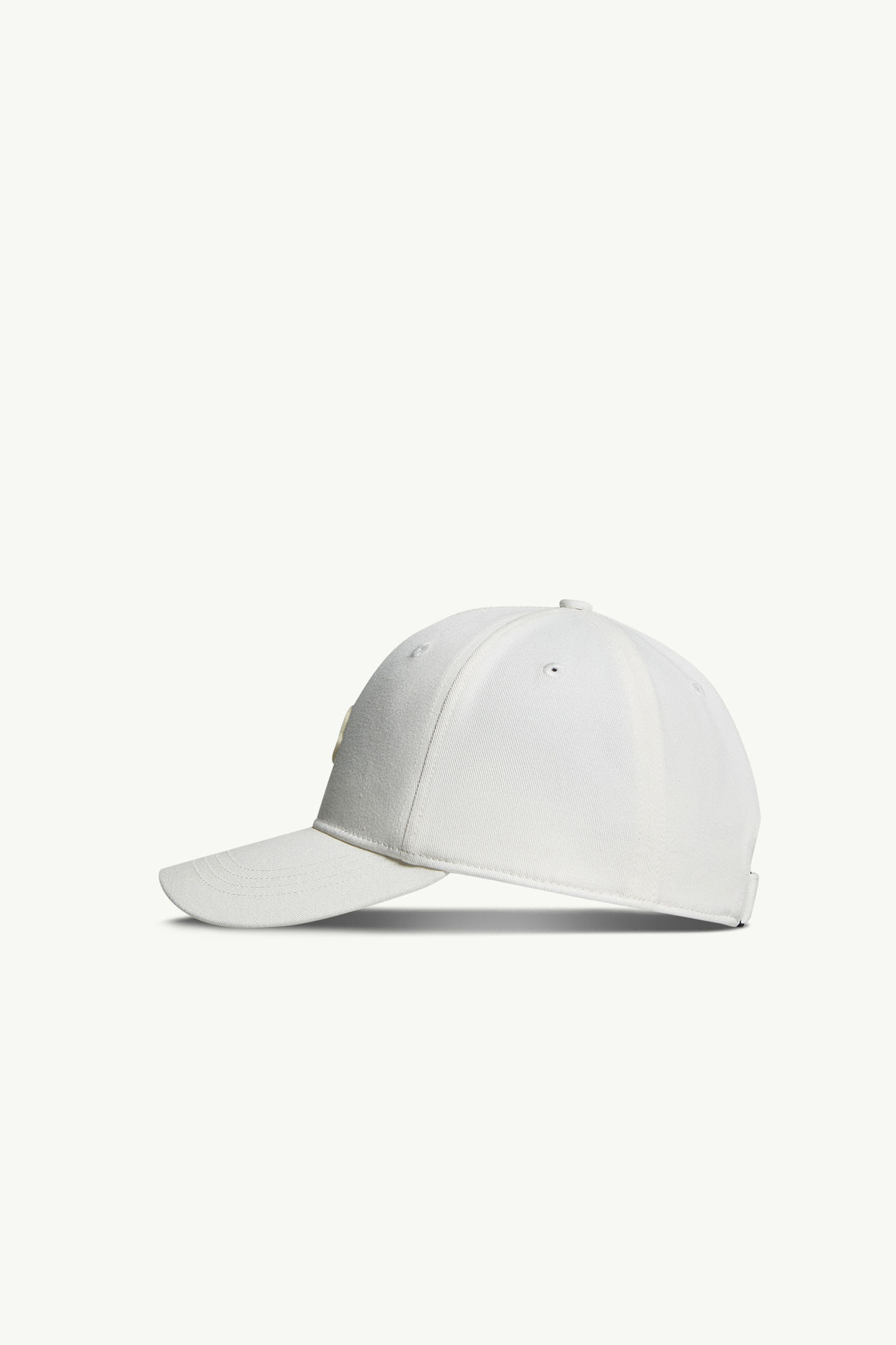 Gorra de béisbol de gabardina de algodón Niño Blanco Moncler 2