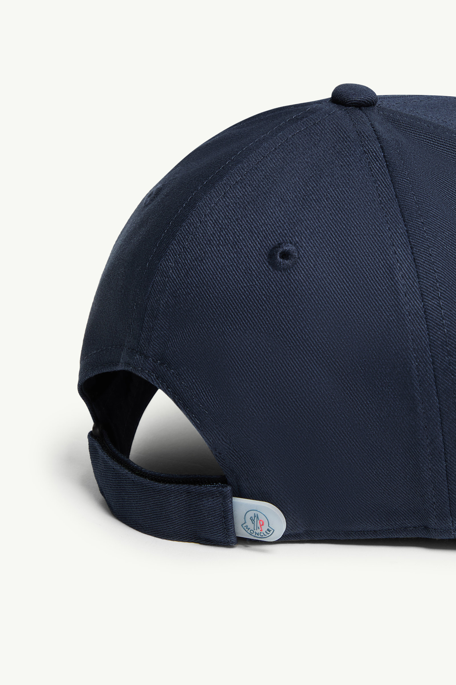 Cotton Gabardine Baseball Cap Boy Blue Moncler 3