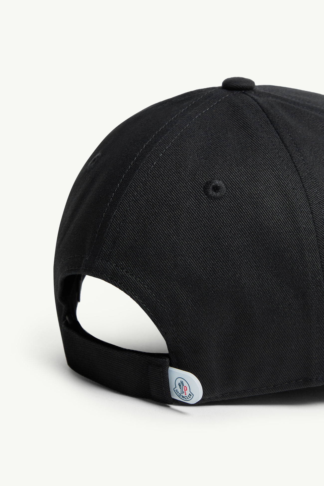 Cotton Gabardine Baseball Cap Boy Black Moncler 3