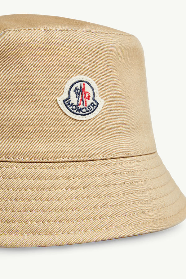 Cotton Gabardine Bucket Hat Gender Neutral Beige Moncler 2