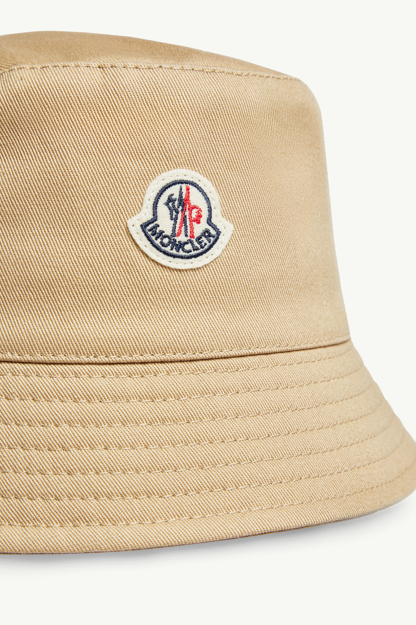 Cotton Gabardine Bucket Hat Gender Neutral Beige Moncler 2