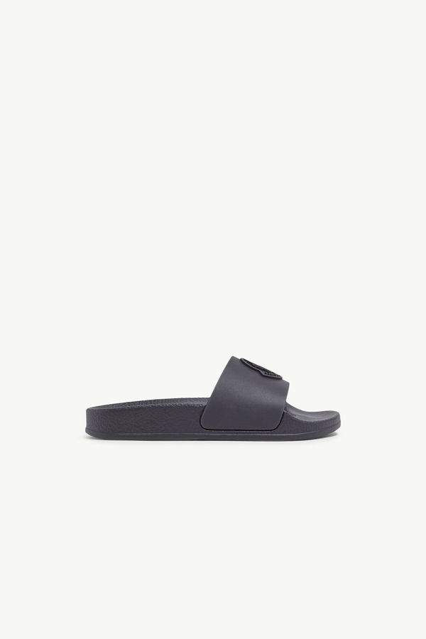 Petit Basile Rubber Sliders Gender Neutral Black Moncler 0