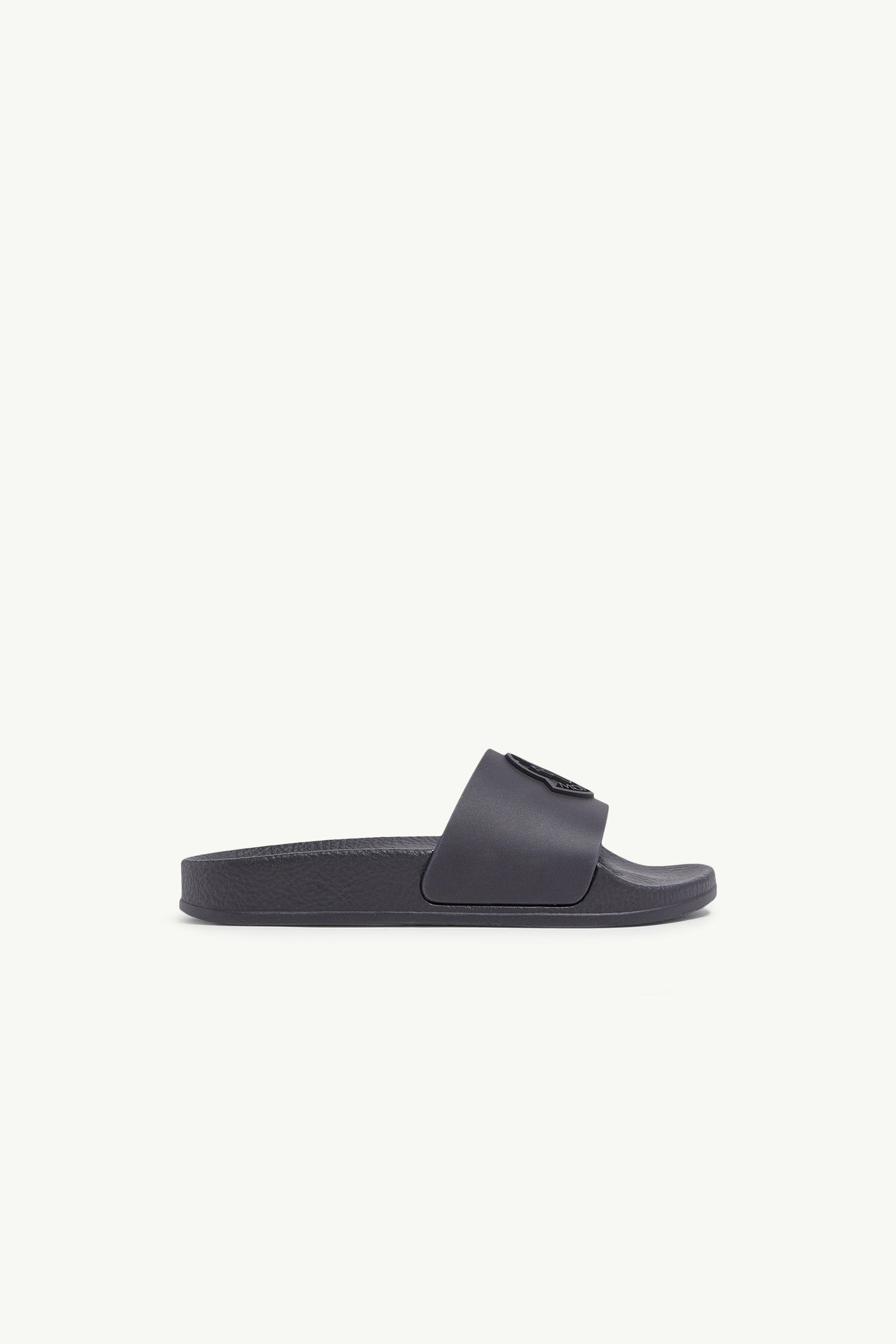 Slide Petit Basile in gomma Gender Neutral Nero Moncler 0