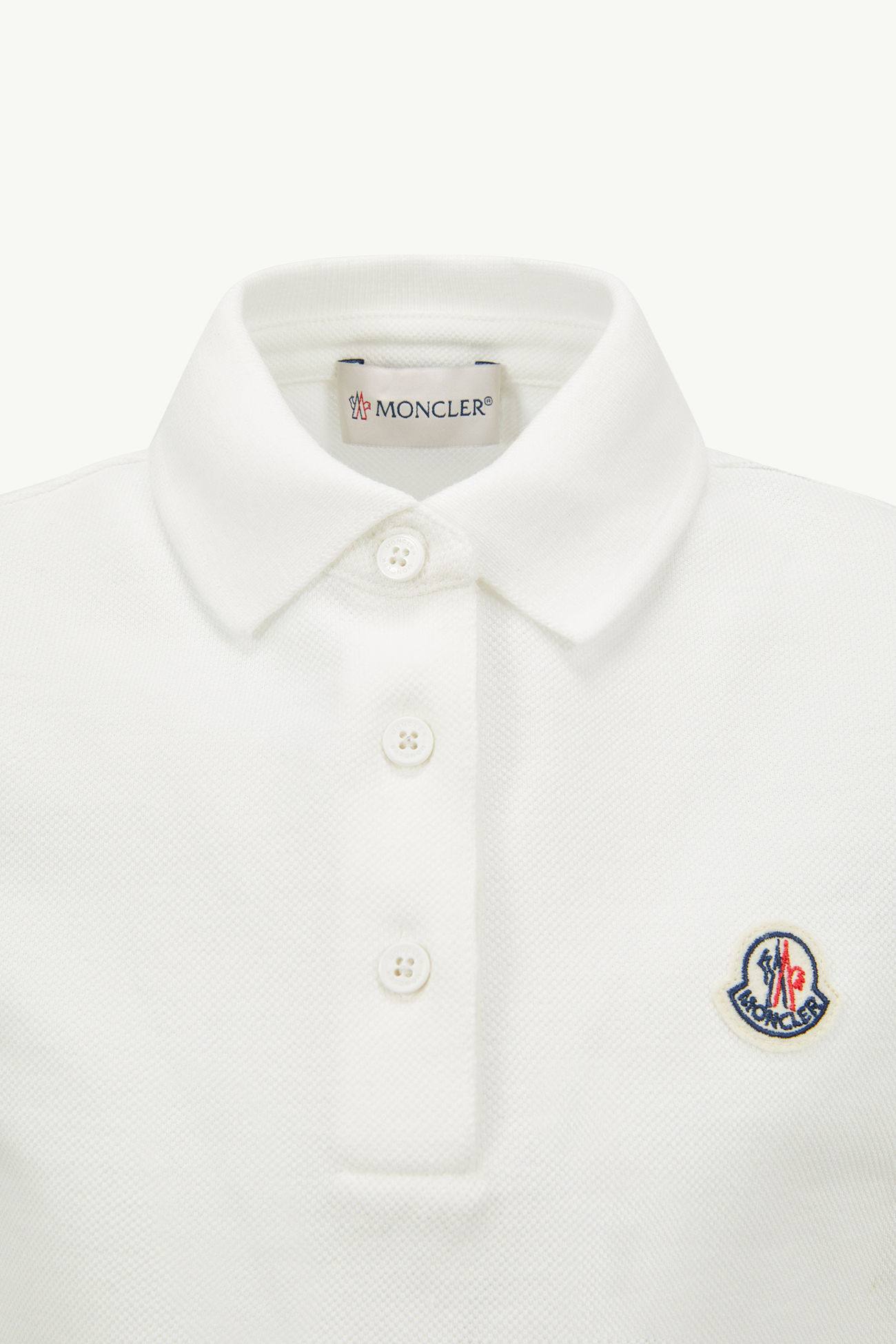 女童棉质珠地Polo衫 女童 白色 Moncler 2