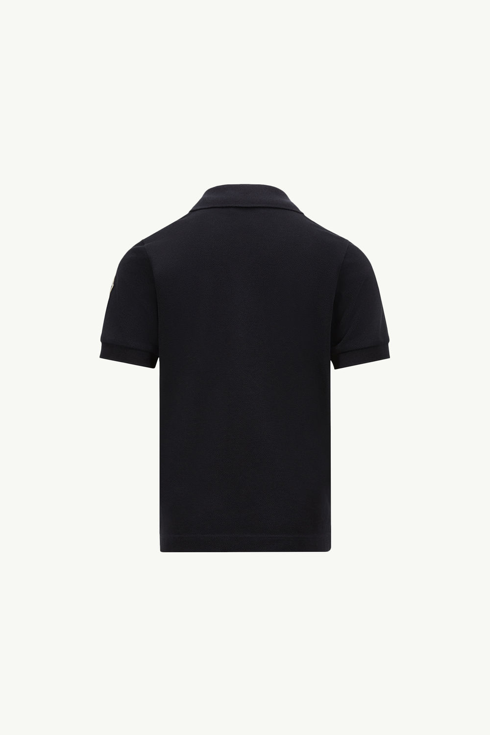 Tricolour-Trimmed Cotton Piquet Polo Shirt Boy Navy Blue Moncler 2