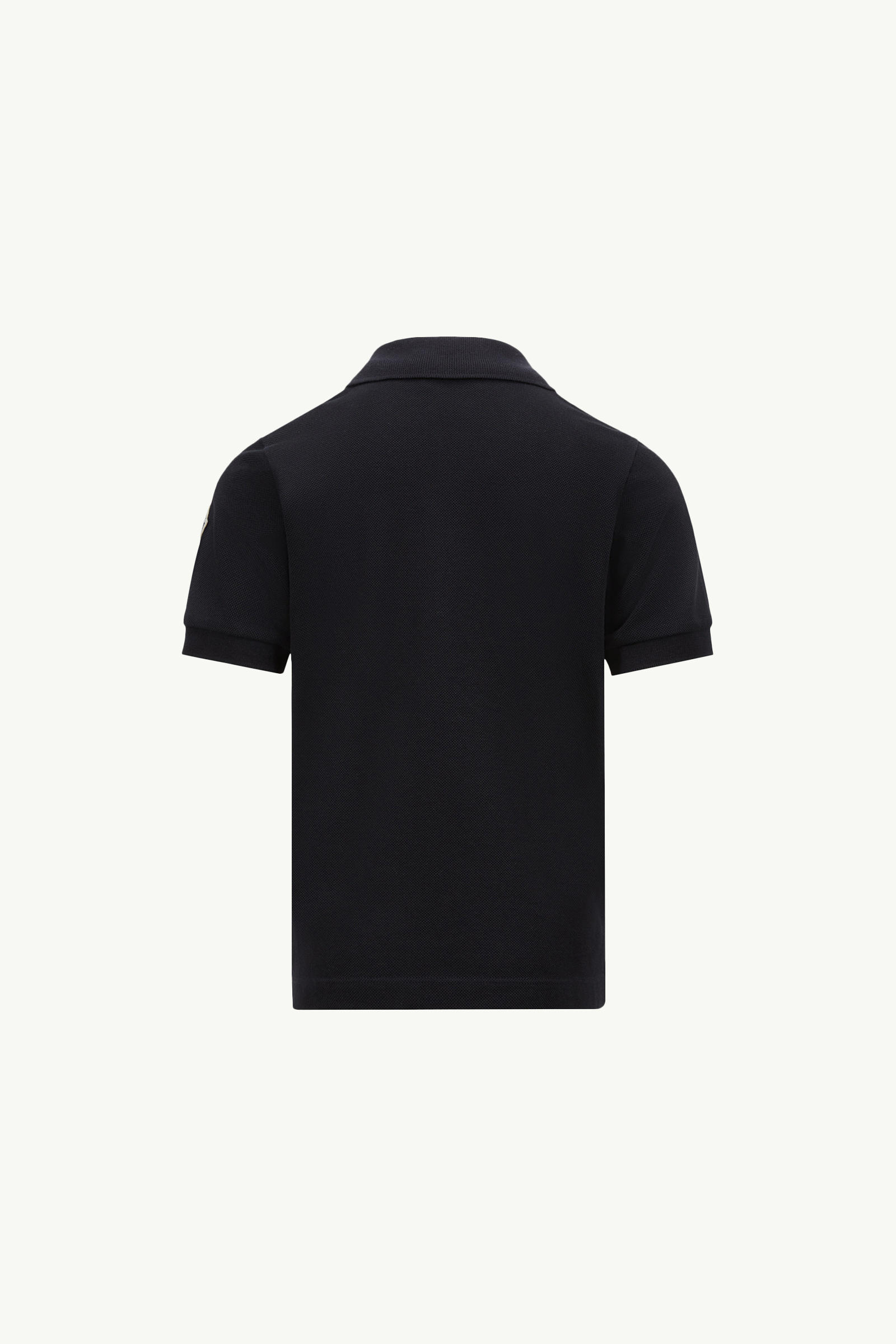 Tricolour-Trimmed Cotton Piquet Polo Shirt Boy Navy Blue Moncler 2