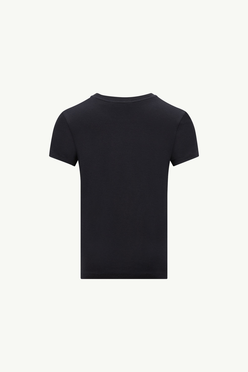 Embroidered Logo Patch T-Shirt Girl Navy Blue Moncler 1