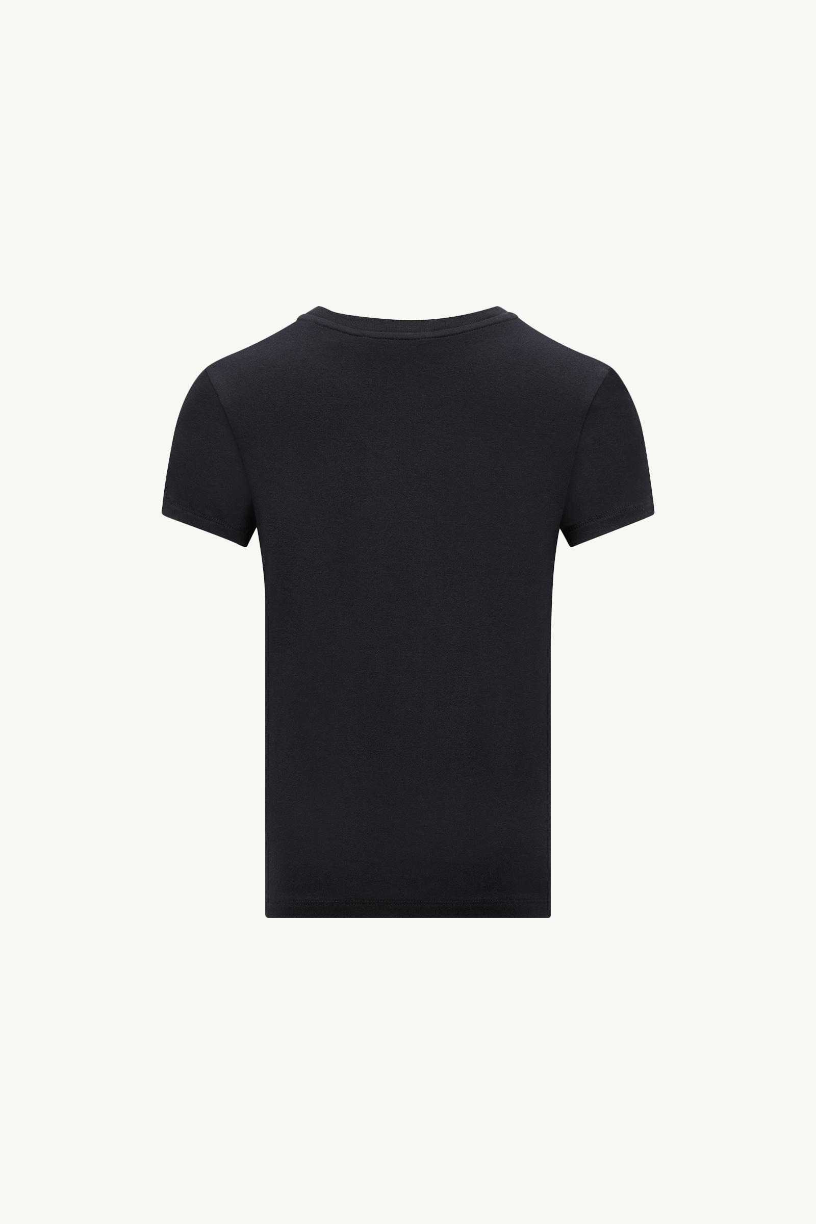 Embroidered Logo Patch T-Shirt Girl Navy Blue Moncler 1
