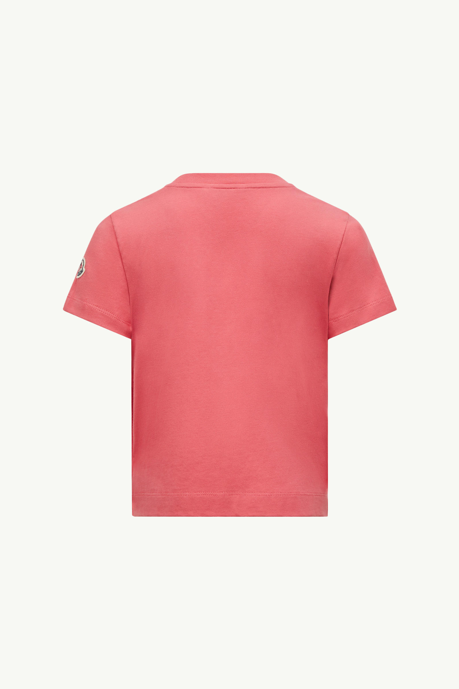 T-shirt en coton avec poche Fille Rose Coral Moncler 2