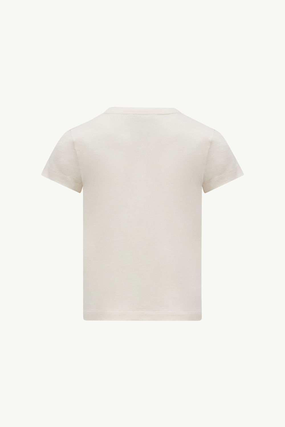 Camiseta de algodón con logotipo bordado Niña Blanco Moncler 1