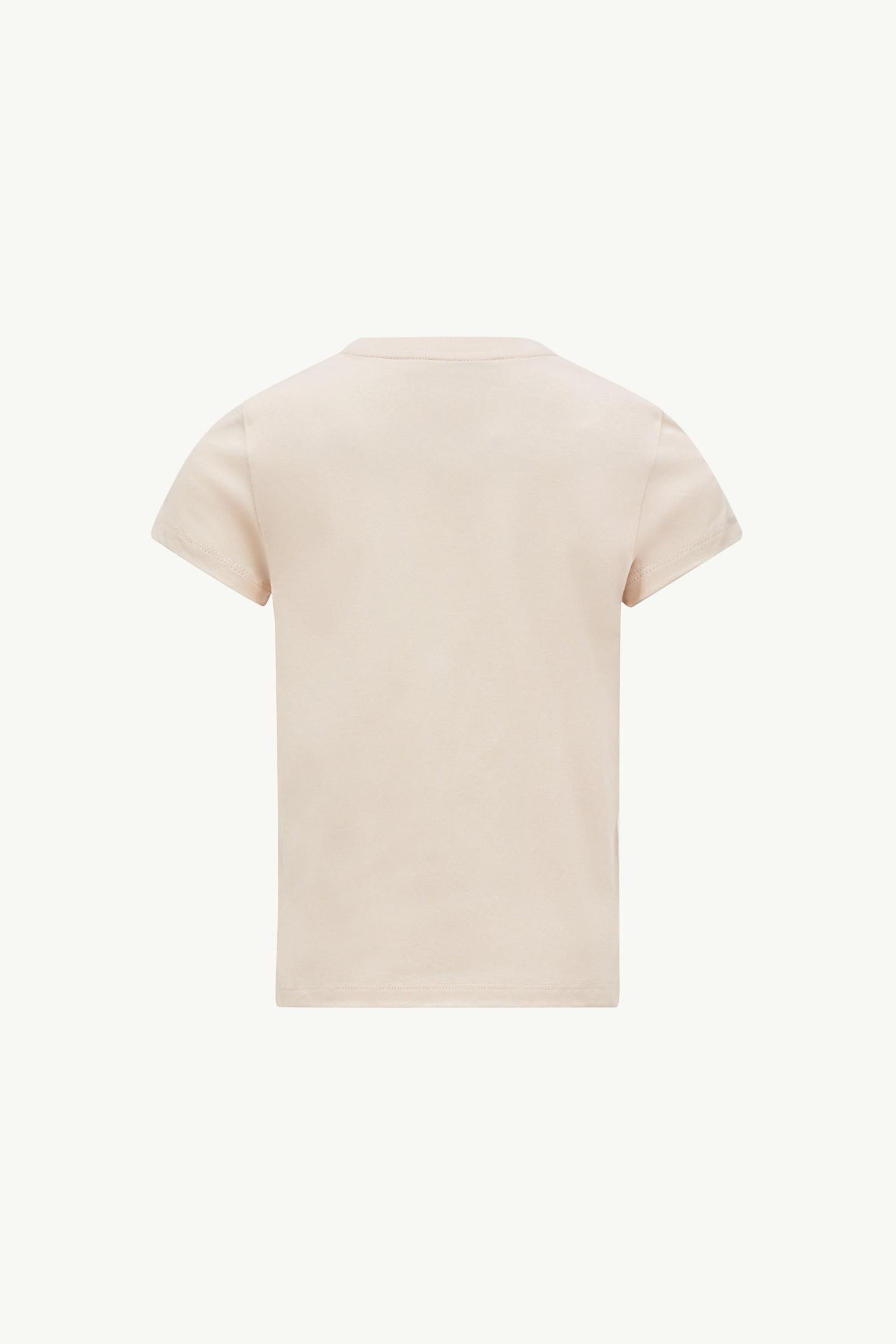 Logo Patch Cotton T-Shirt (Pack of Three) Girl Black & White & Pink Moncler 1