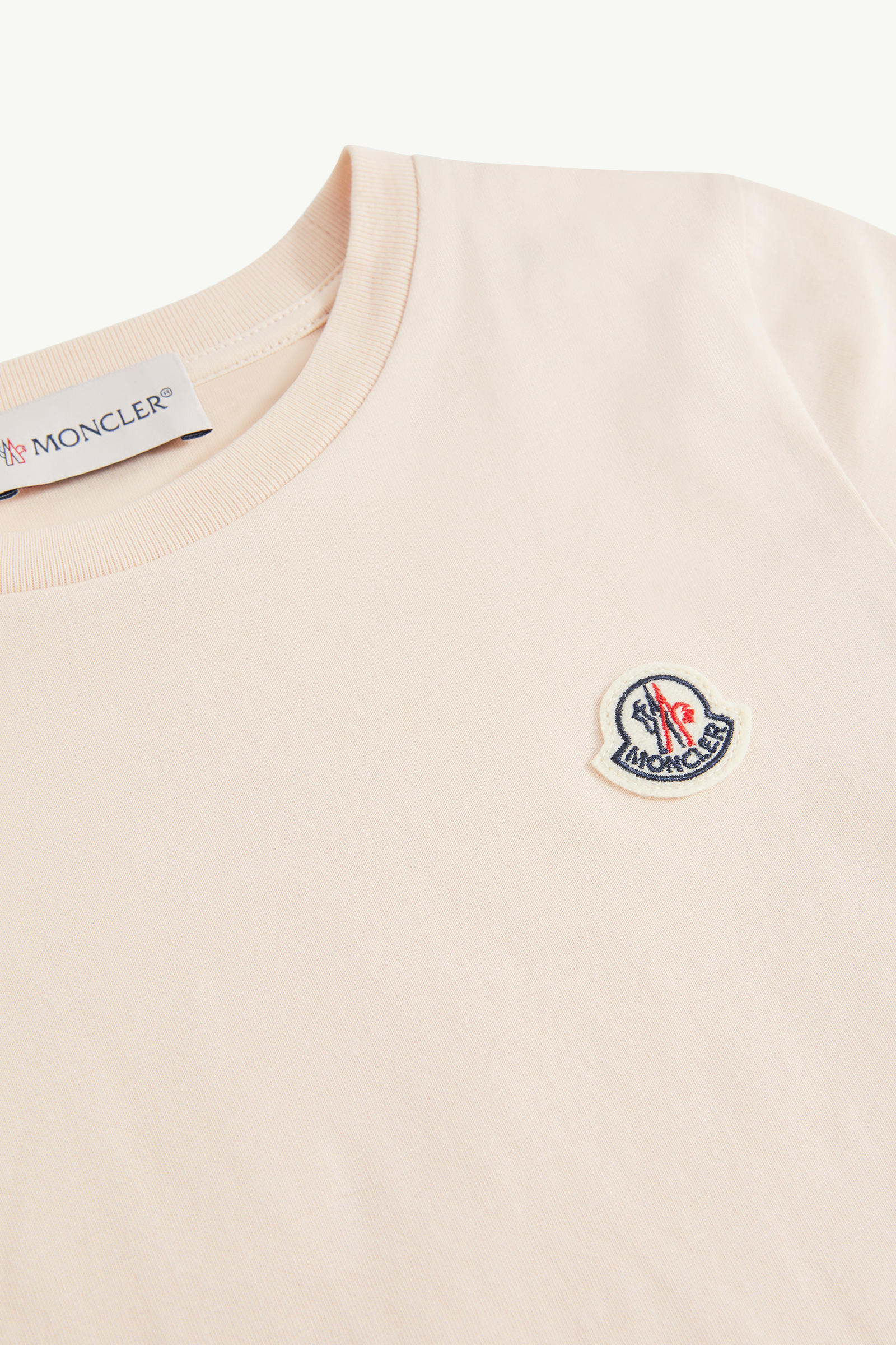 Logo Patch Cotton T-Shirt (Pack of Three) Girl Black & White & Pink Moncler 2