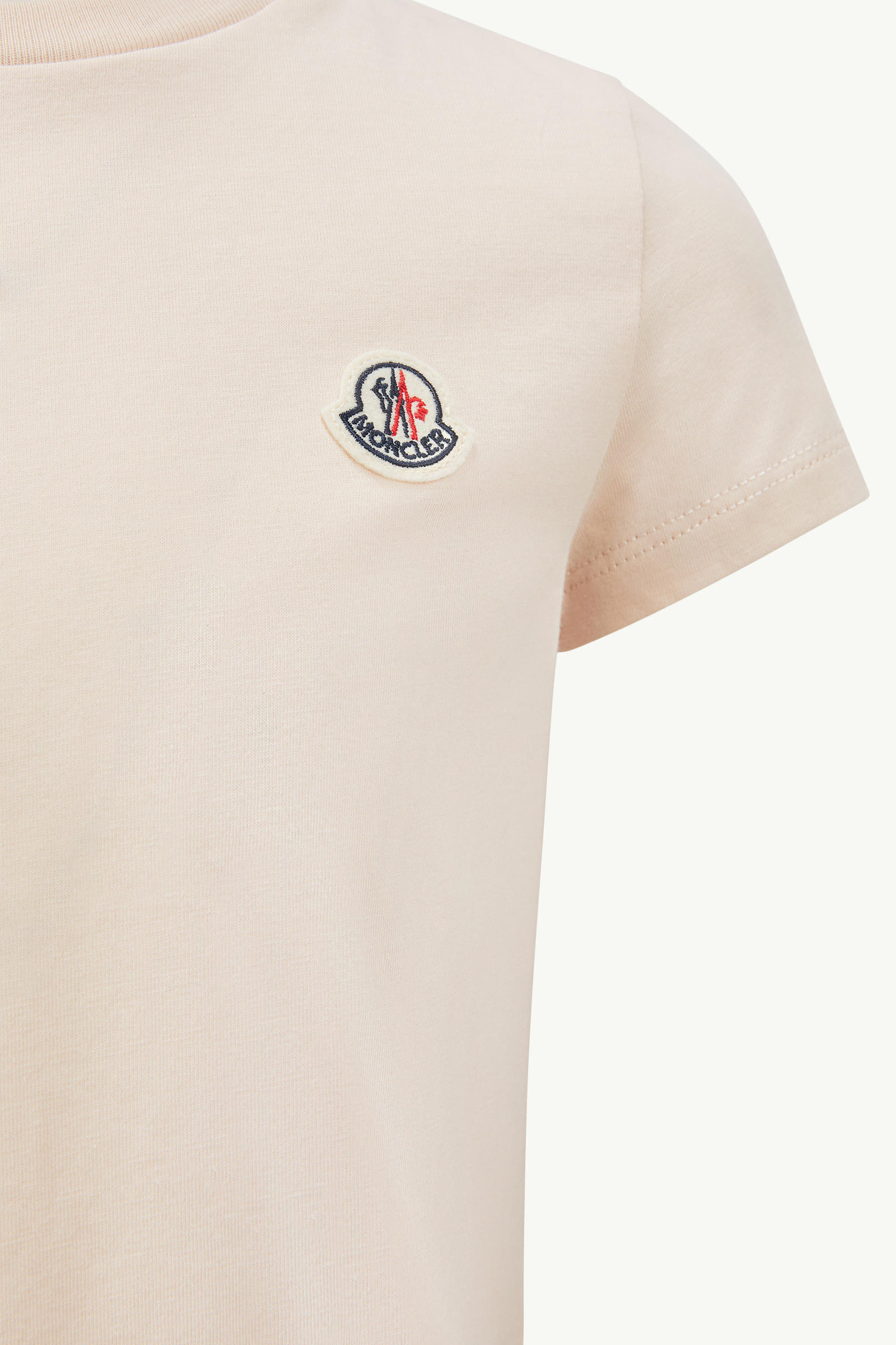 Logo Patch Cotton T-Shirt (Pack of Three) Girl Black & White & Pink Moncler 3