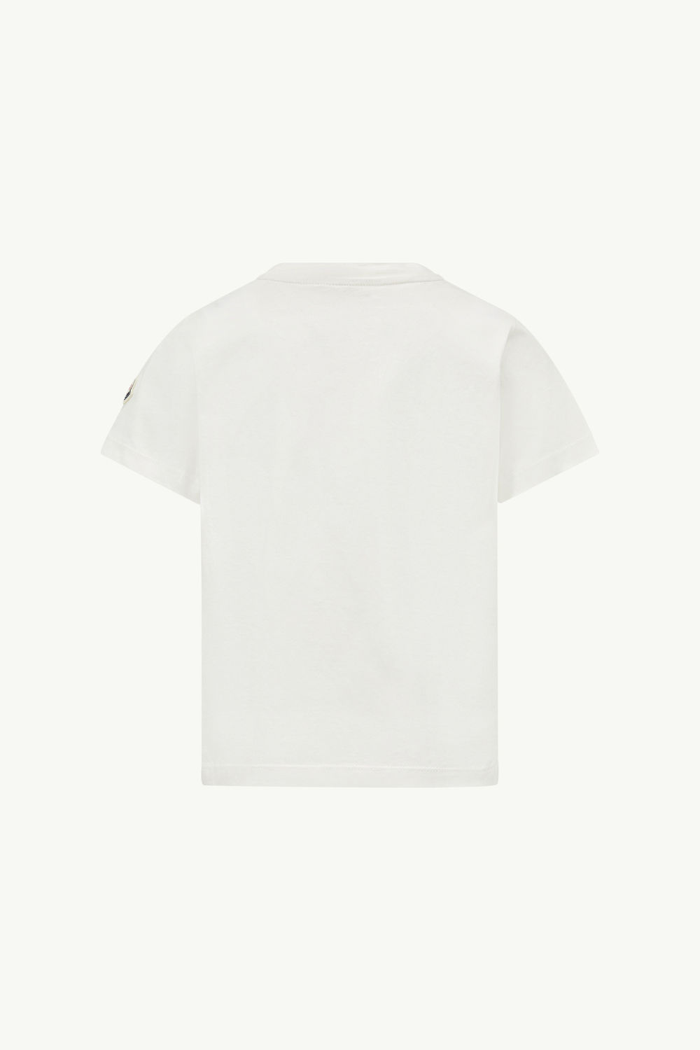 Camiseta de algodón con motivo de logotipo Niño Blanco Moncler 1
