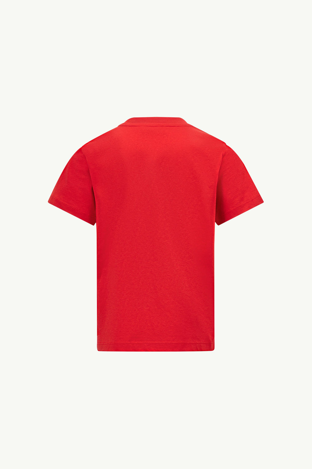 T-Shirt aus Baumwolle mit gesticktem Hai Jungen Rot Moncler 2