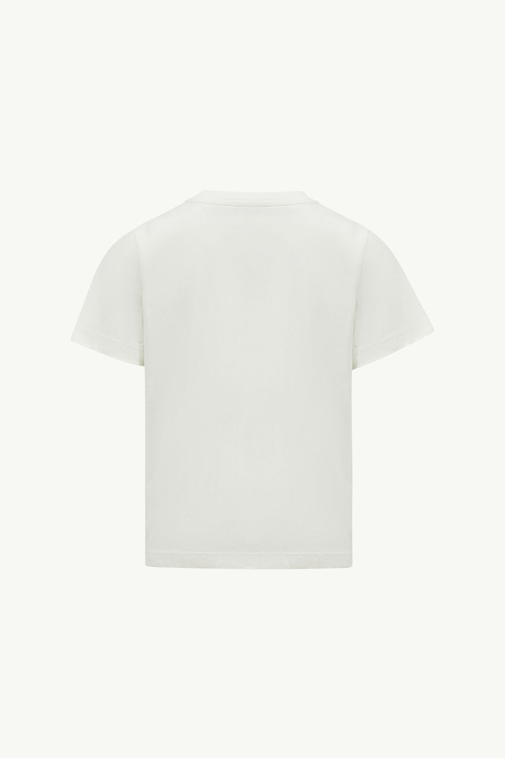 Embroidered Shark Motif Cotton Jersey T-Shirt Boy White Moncler 2
