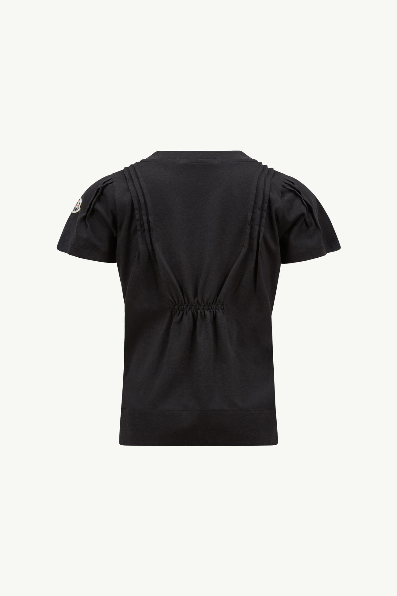 Crystal-Encrusted Cotton Top Girl Black Moncler 1