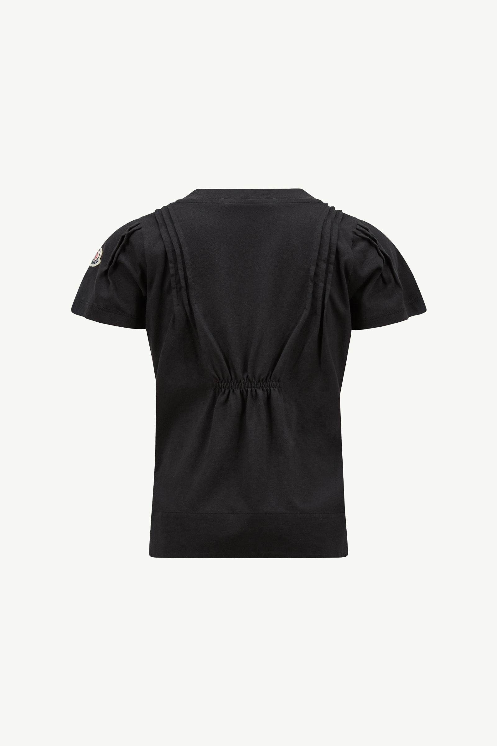 Crystal-Encrusted Cotton Top Girl Black Moncler 1