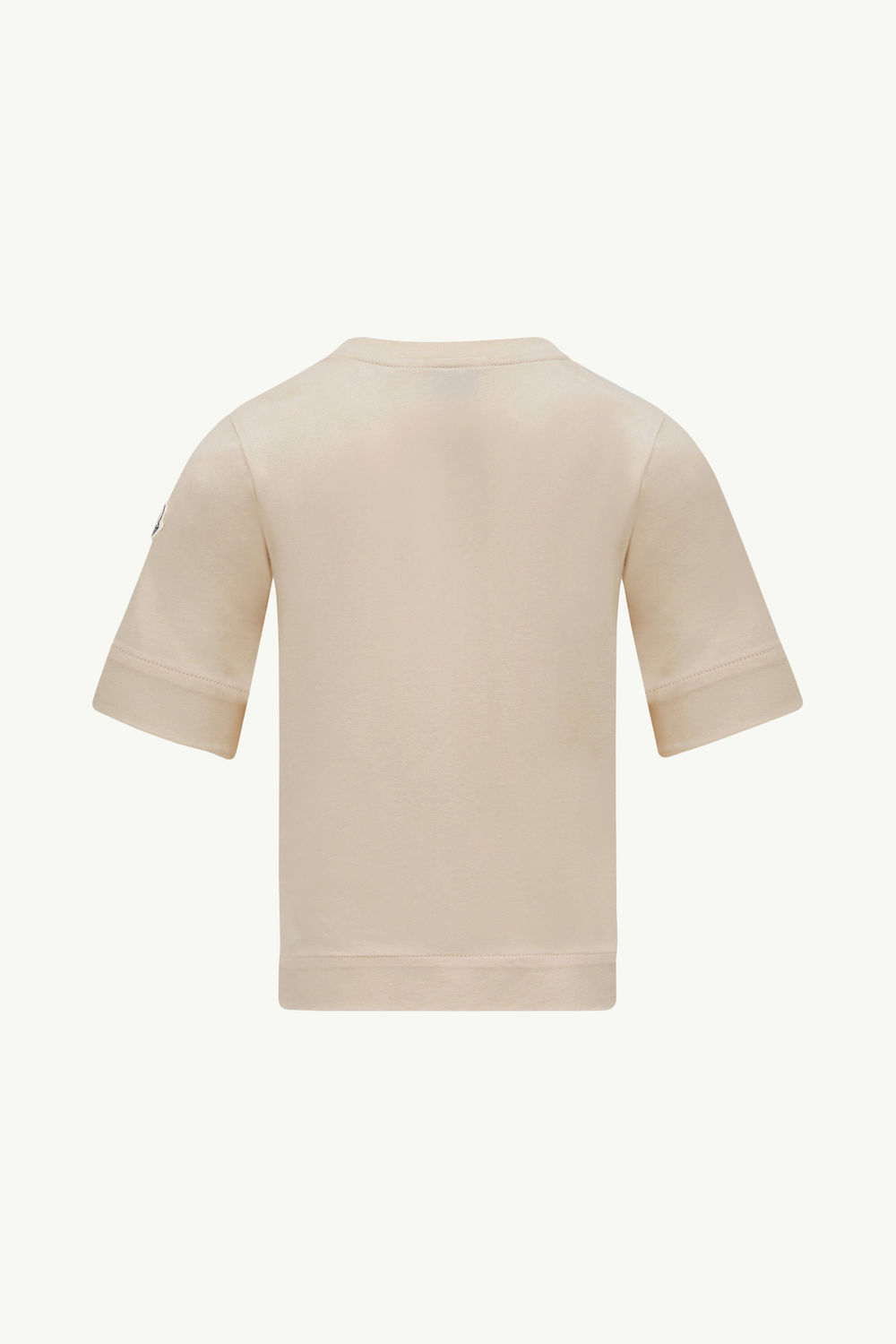 T-shirt en coton à motif logo ours en peluche Fille Rose Clair Moncler 2