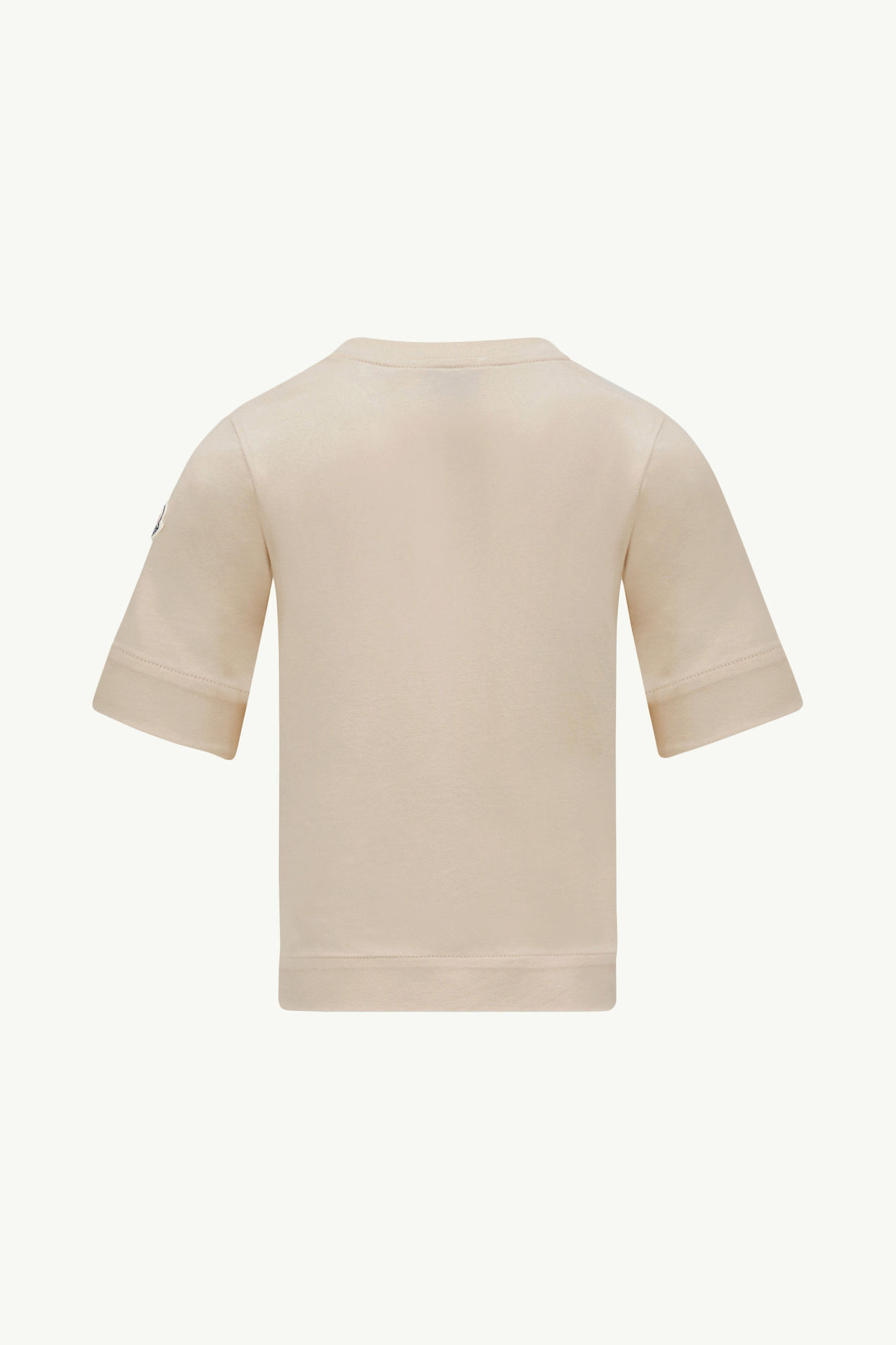 T-shirt in cotone con motivo logato orsacchiotto Bambina Rosa Chiaro Moncler 2