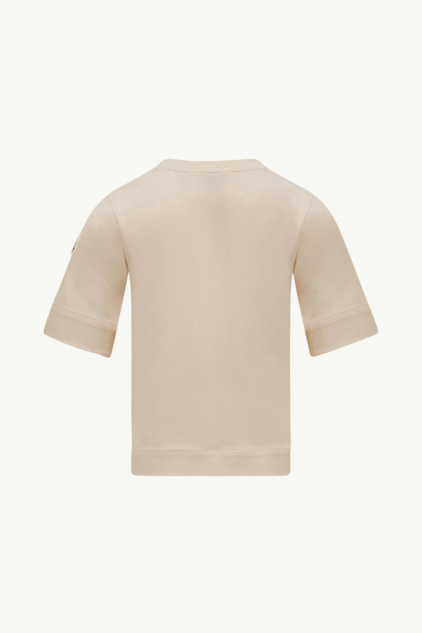 Teddy Bear Logo Motif Cotton T-Shirt Girl Light Pink Moncler 2