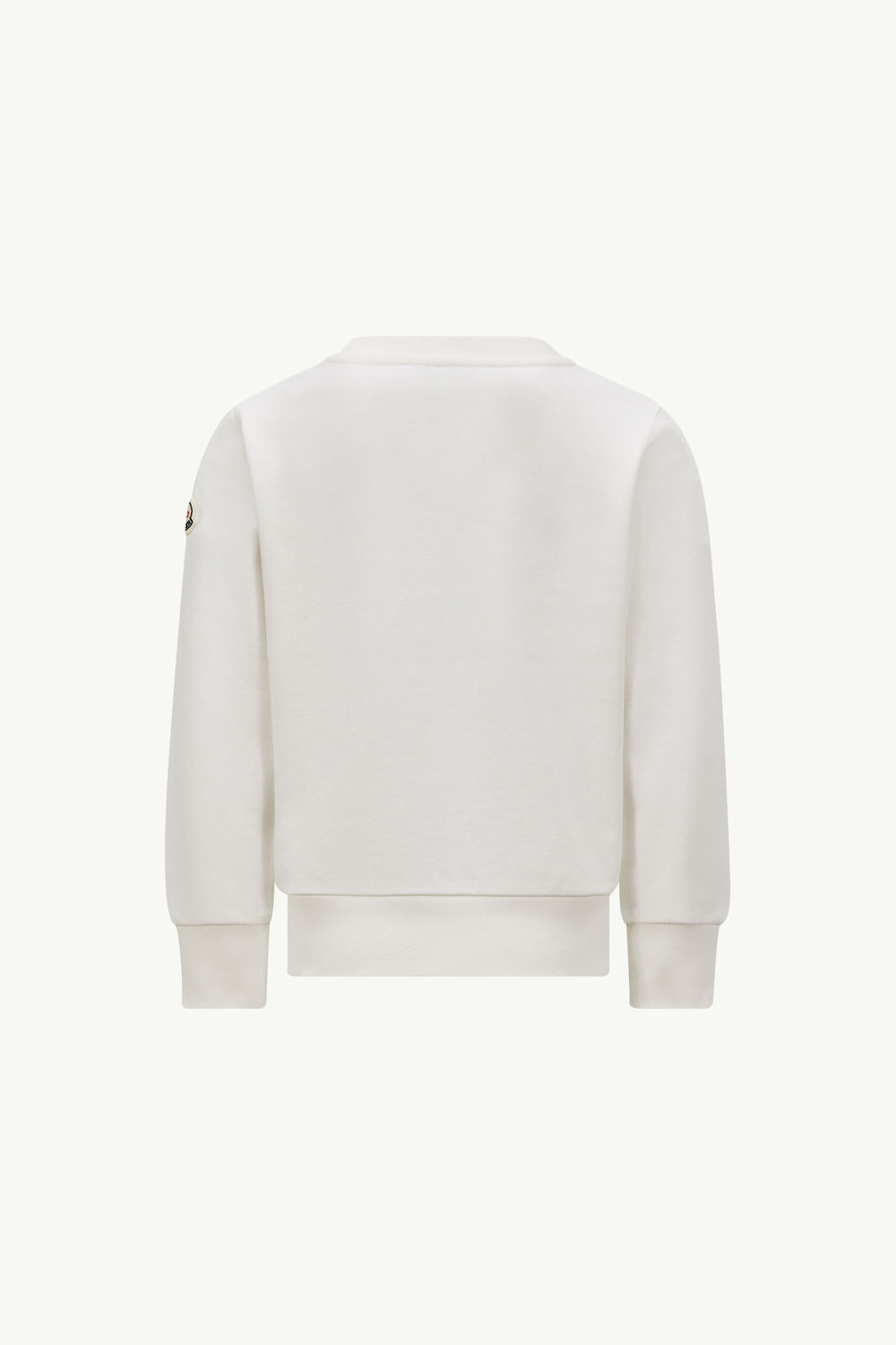 Scribble Logo Cotton Sweatshirt Boy White Moncler 1