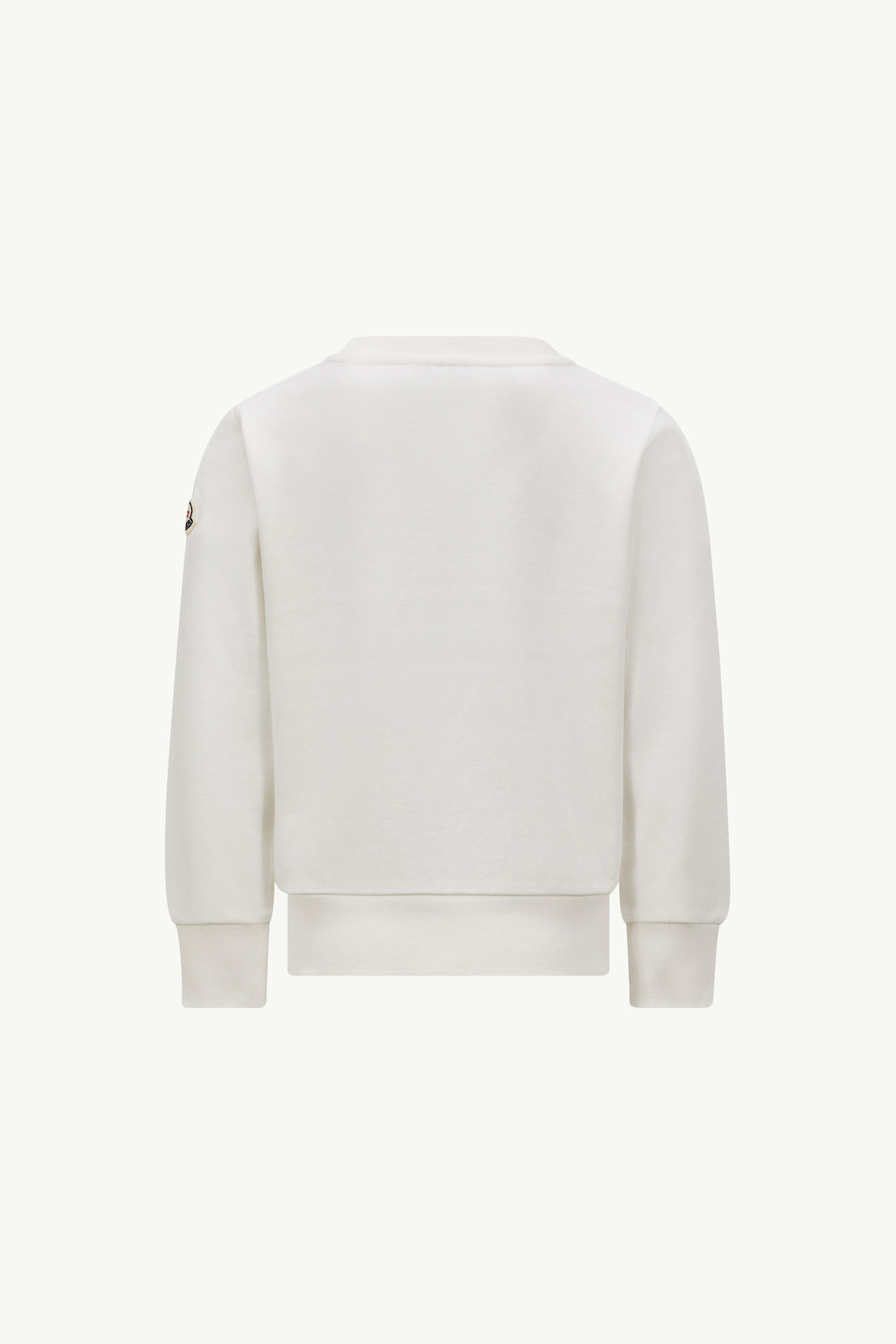Scribble Logo Cotton Sweatshirt Boy White Moncler 1