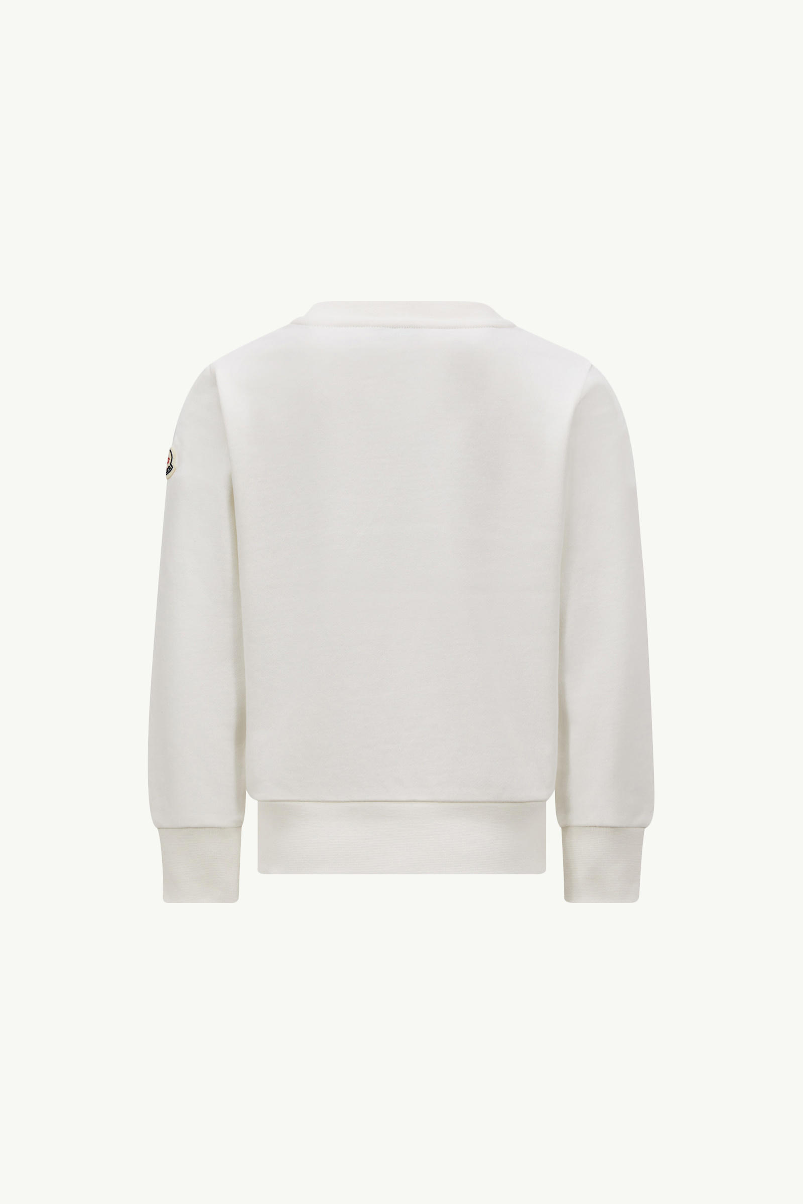 Scribble Logo Cotton Sweatshirt Boy White Moncler 1
