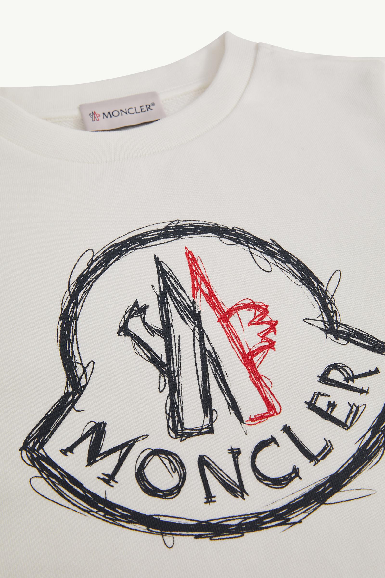 【送料&関税込】Moncler Cotton Sweatshirt Light Beige Logo Patch Cotton Sweatshirt - Sweatshirts for