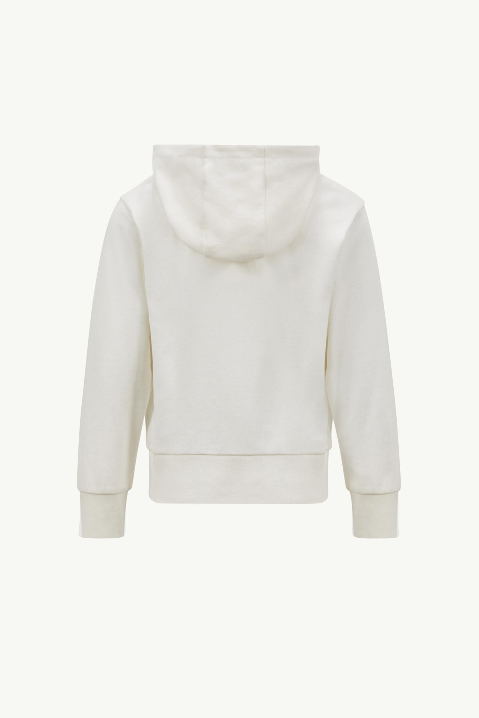 Logo Cotton Hoodie Boy White Moncler 1