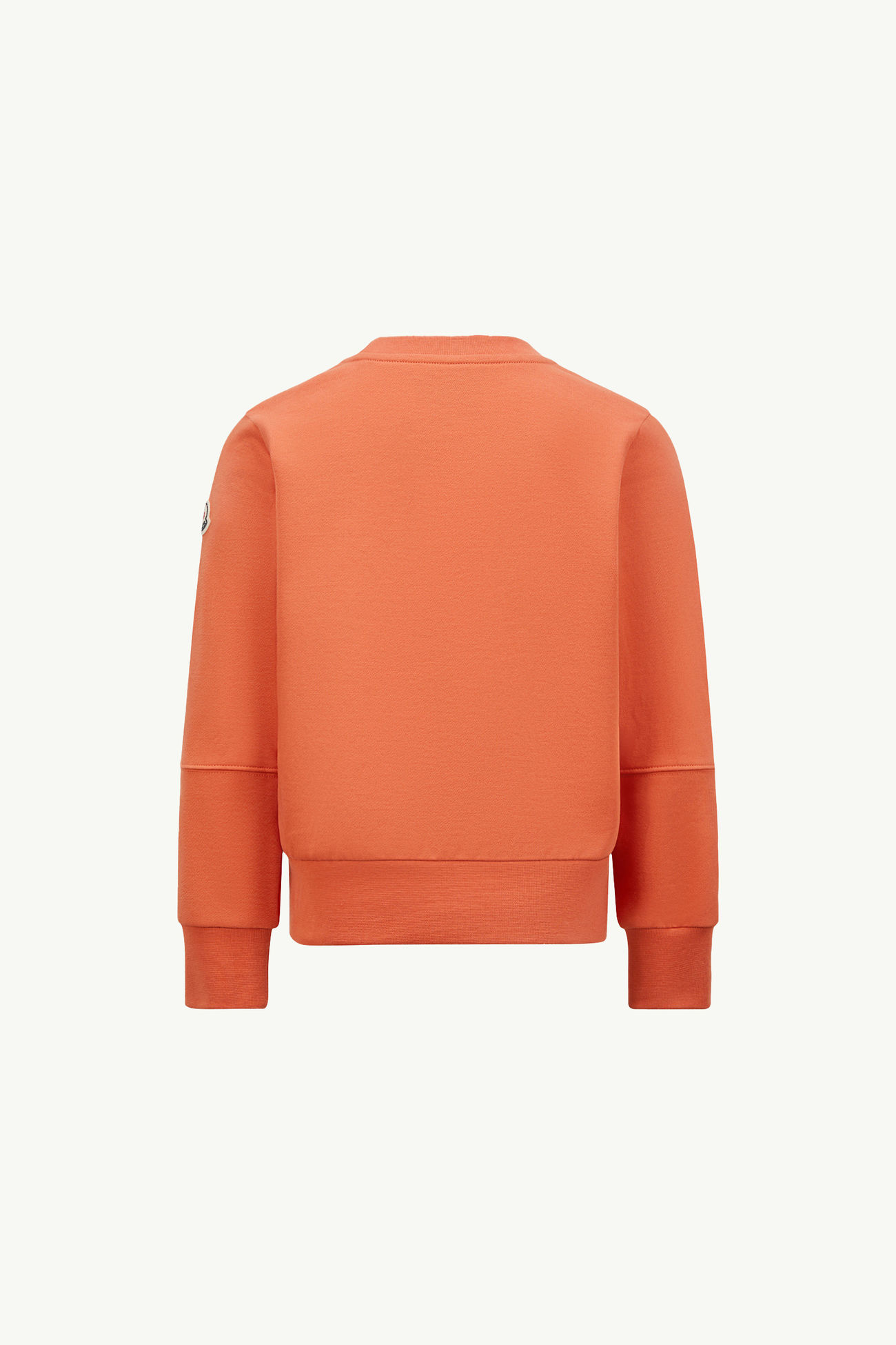 Mountain Logo Cotton Sweatshirt Boy Orange Moncler 1