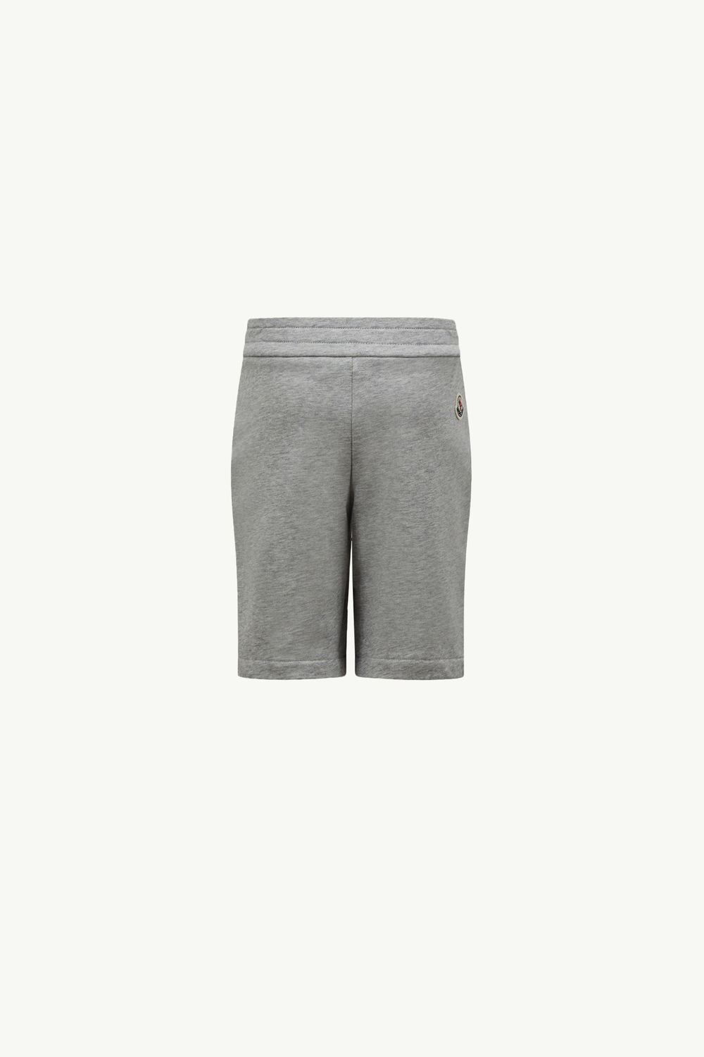 Optical Logo Cotton Shorts Boy Gray Moncler 2