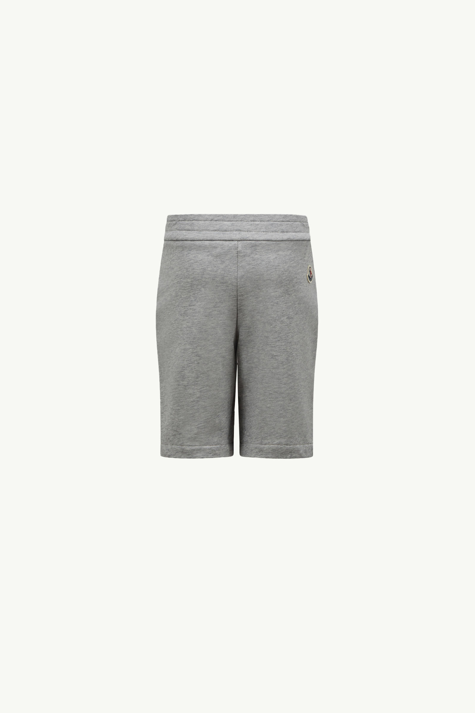 Optical Logo Cotton Shorts Boy Gray Moncler 2