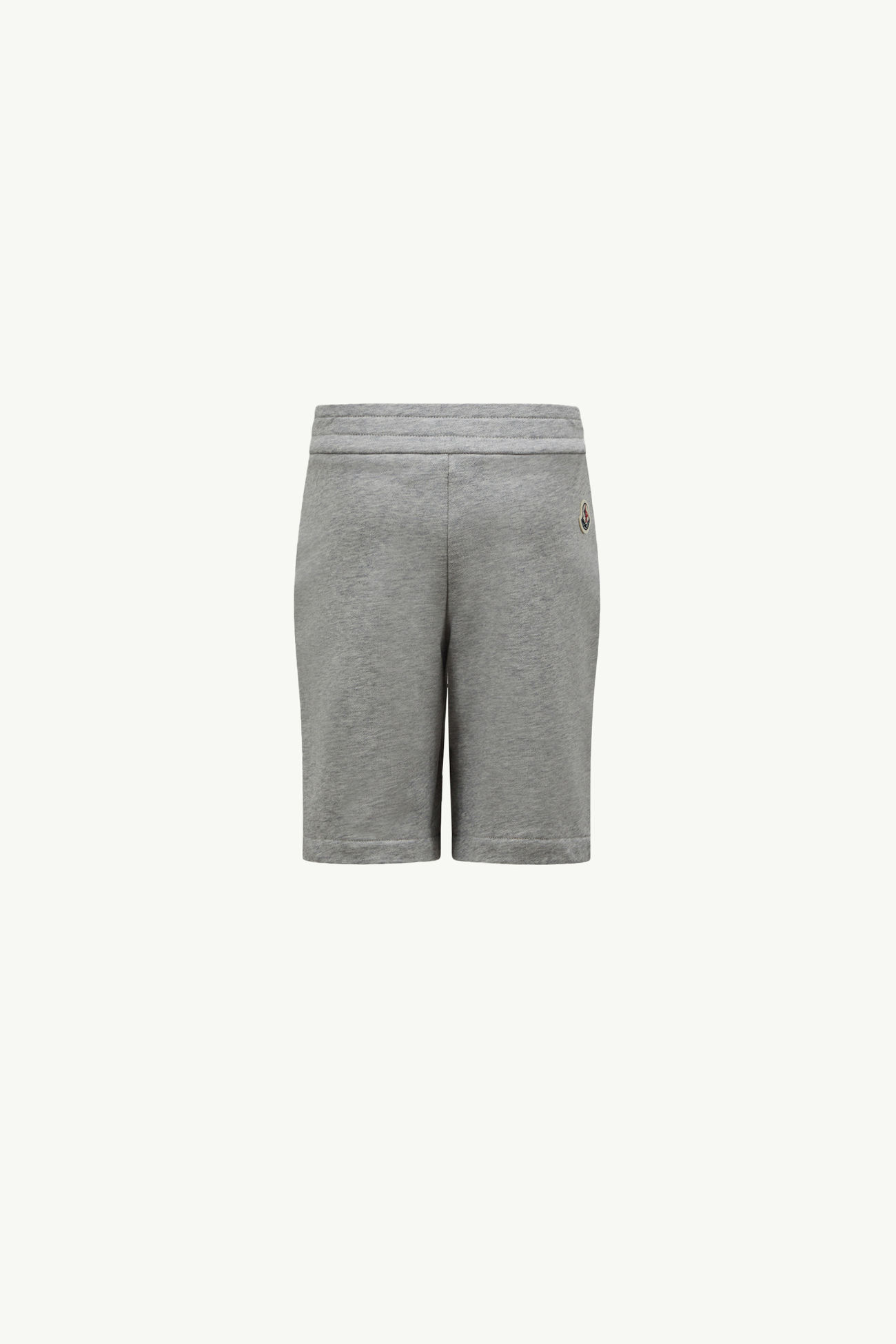 Shorts in cotone con logo effetto ottico Bambino Grigio Moncler 2