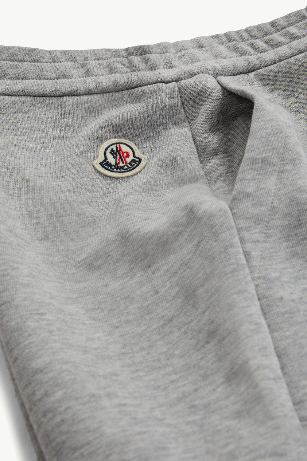 Optical Logo Cotton Shorts Boy Gray Moncler 4