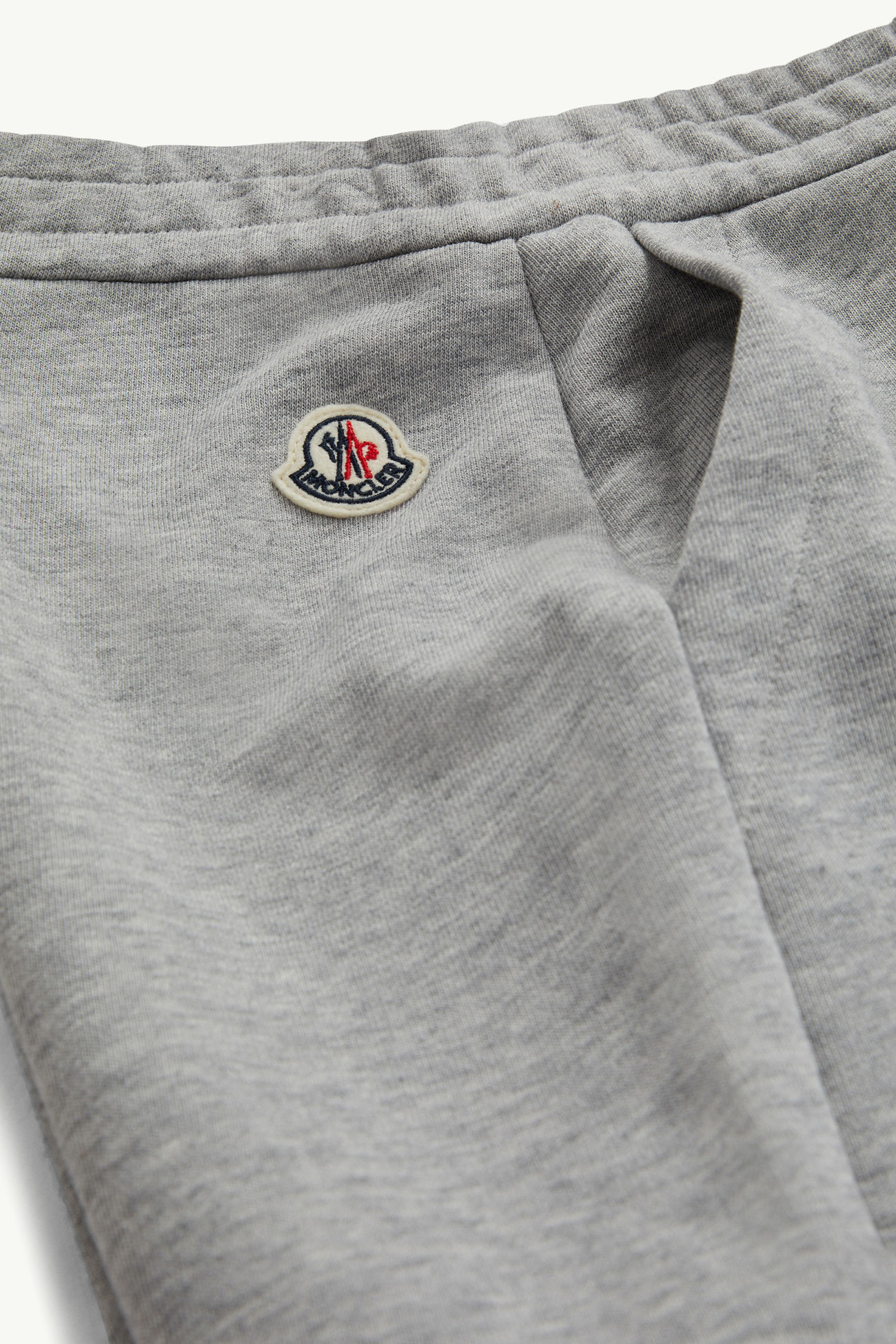 Shorts in cotone con logo effetto ottico Bambino Grigio Moncler 4