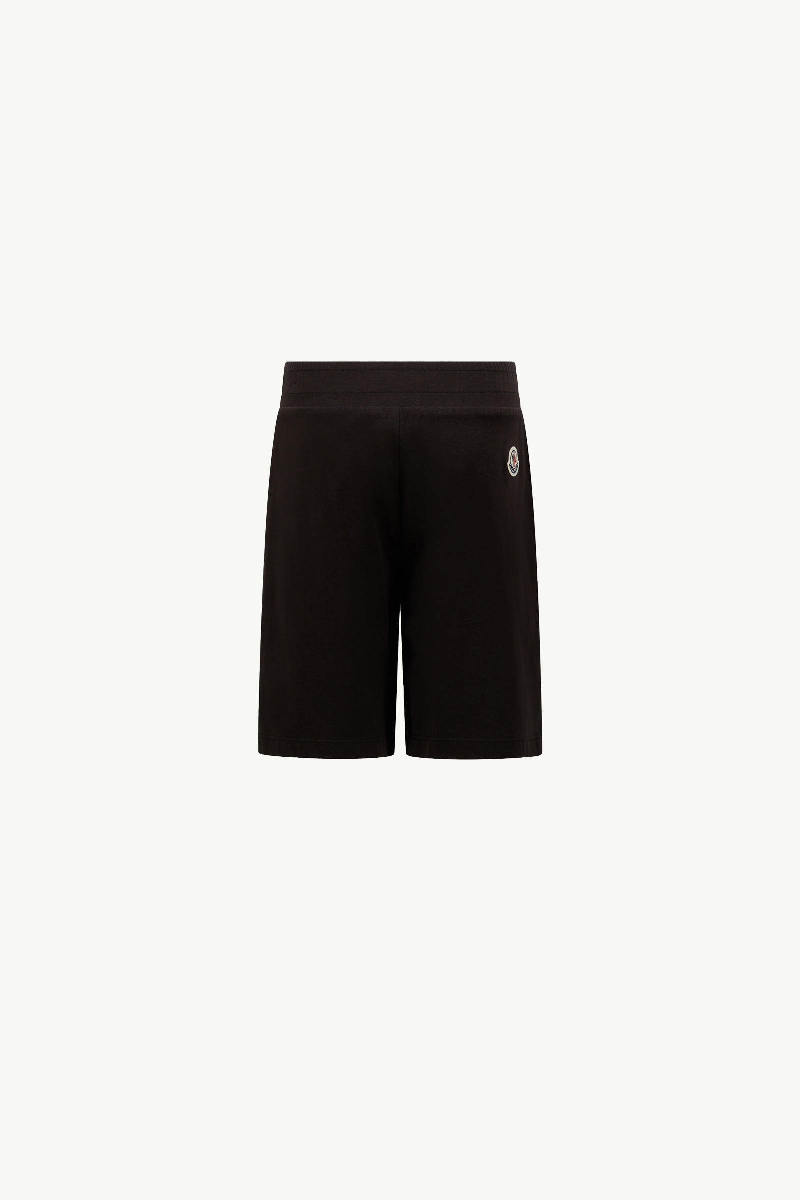 Cotton Jersey Shorts Boy Black Moncler 1