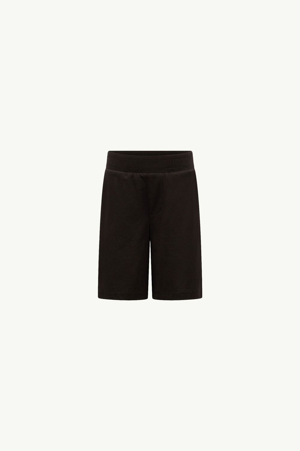 Cotton Jersey Shorts Boy Black Moncler 0