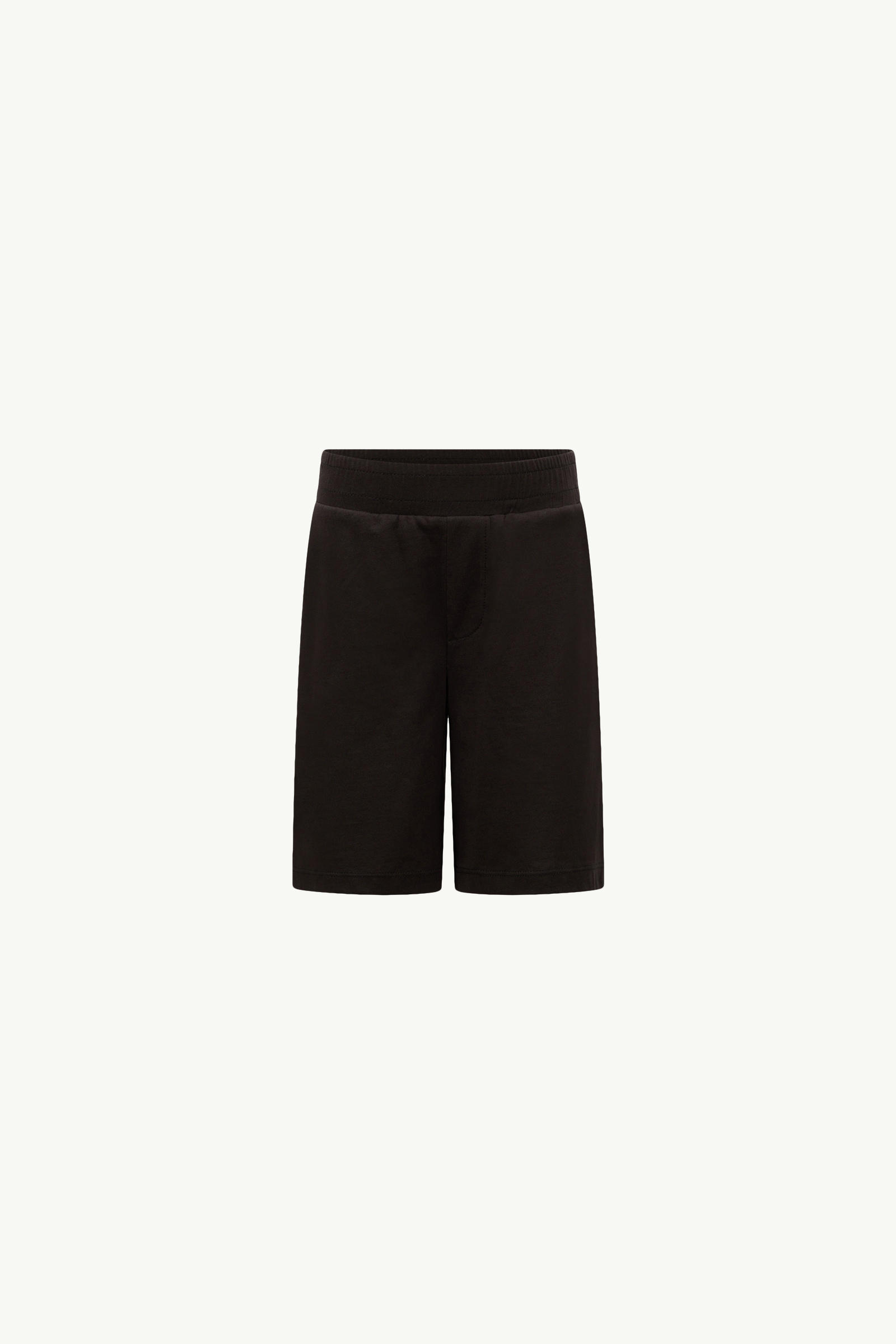 Cotton Jersey Shorts Boy Black Moncler 0