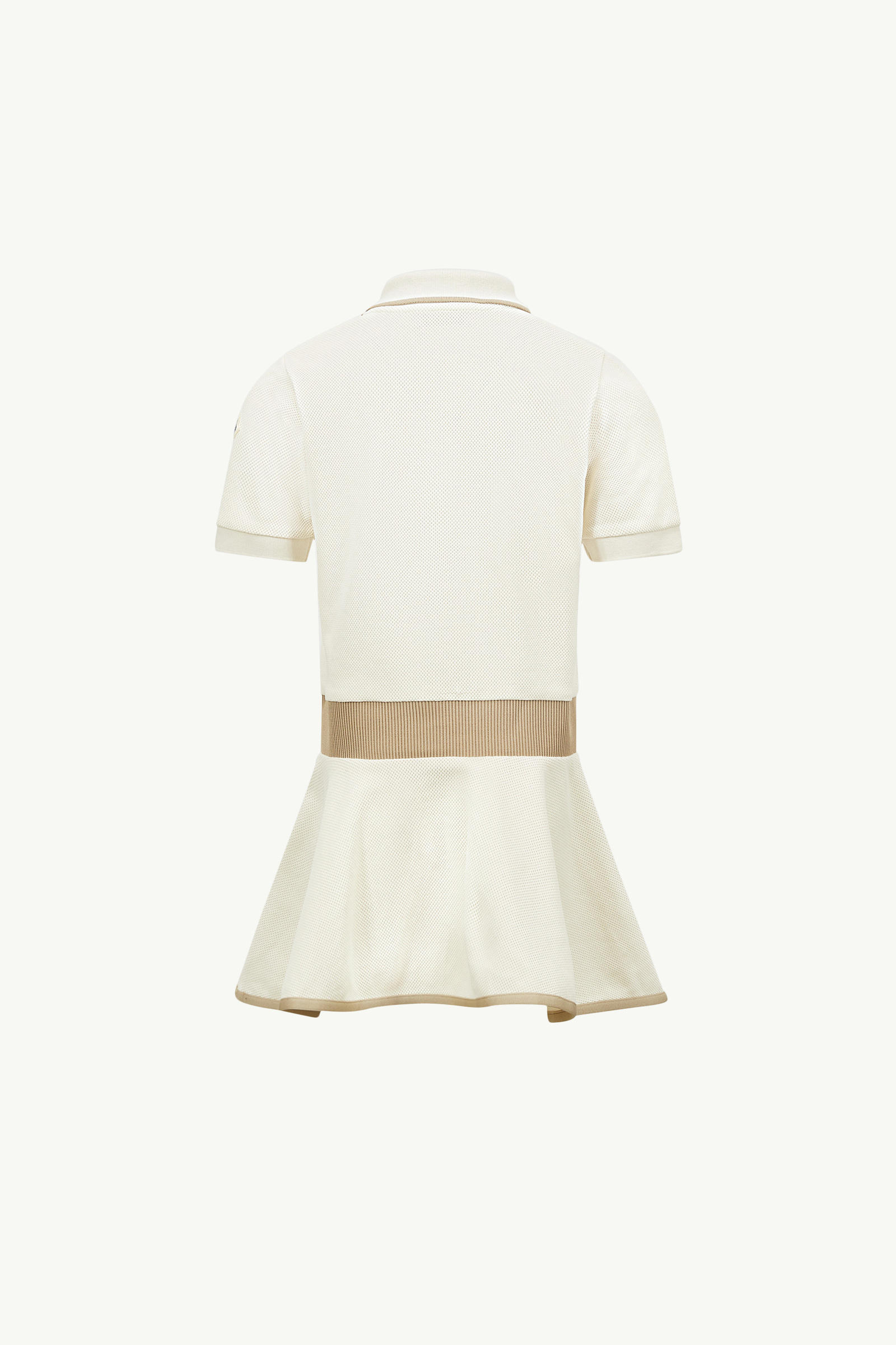 Piquet Polo Dress Girl White Moncler 2