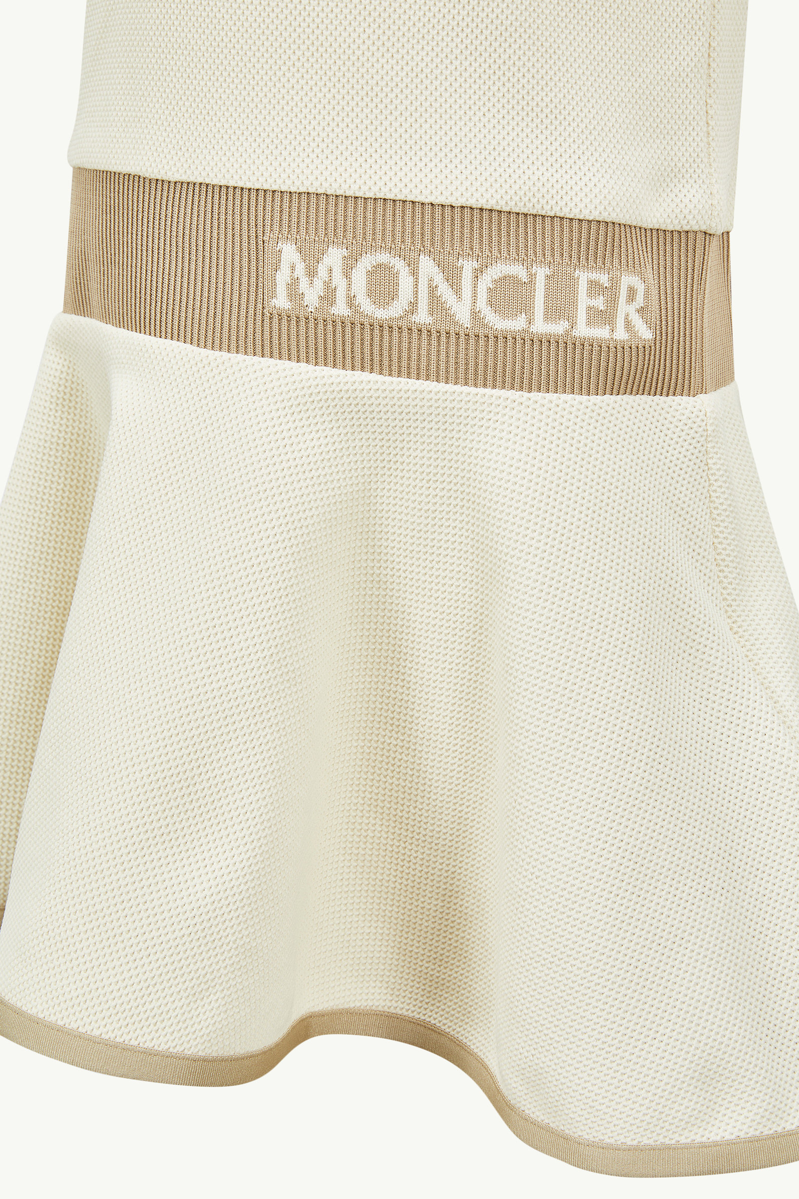 Piquet Polo Dress Girl White Moncler 3
