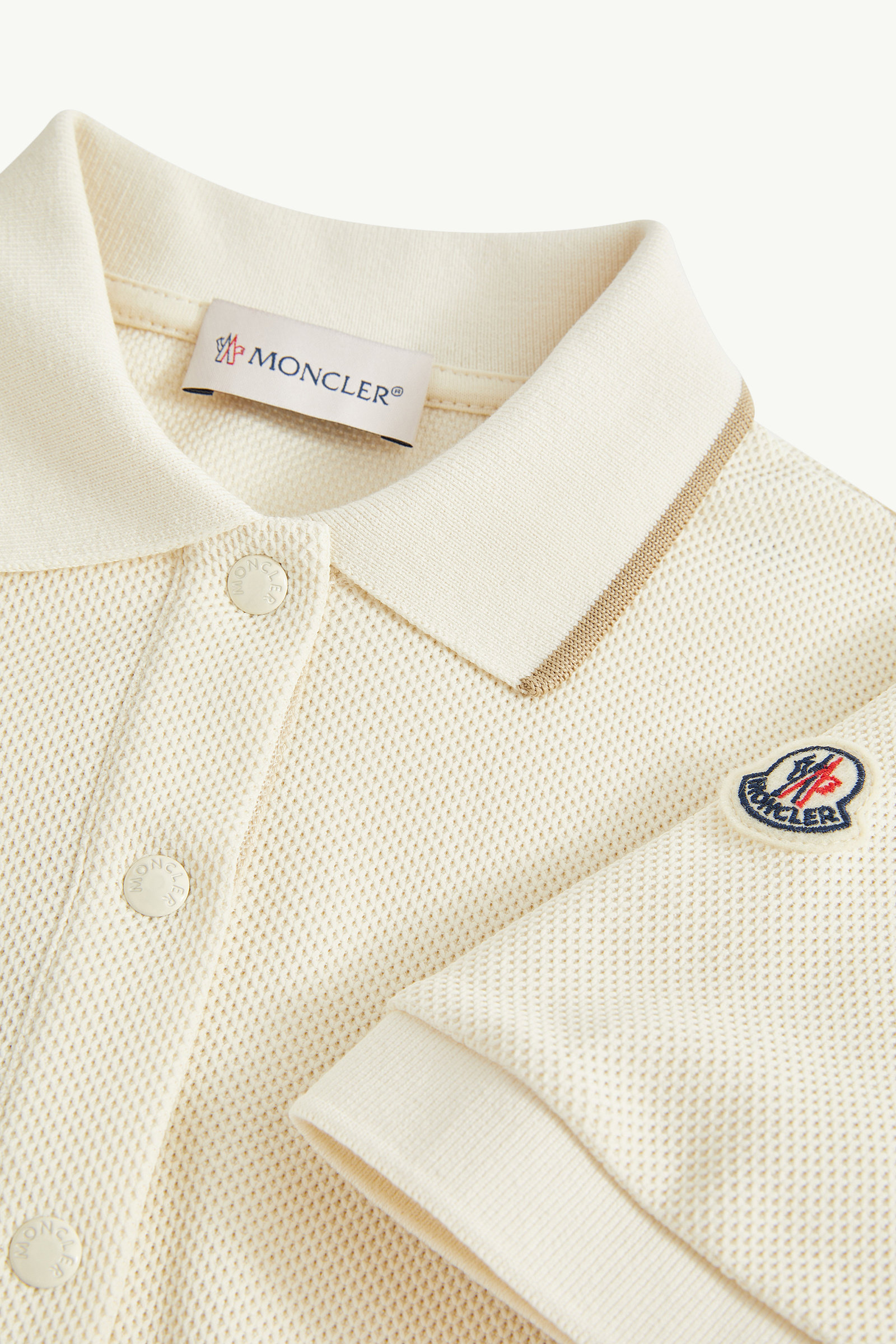 Piquet Polo Dress Girl White Moncler 4