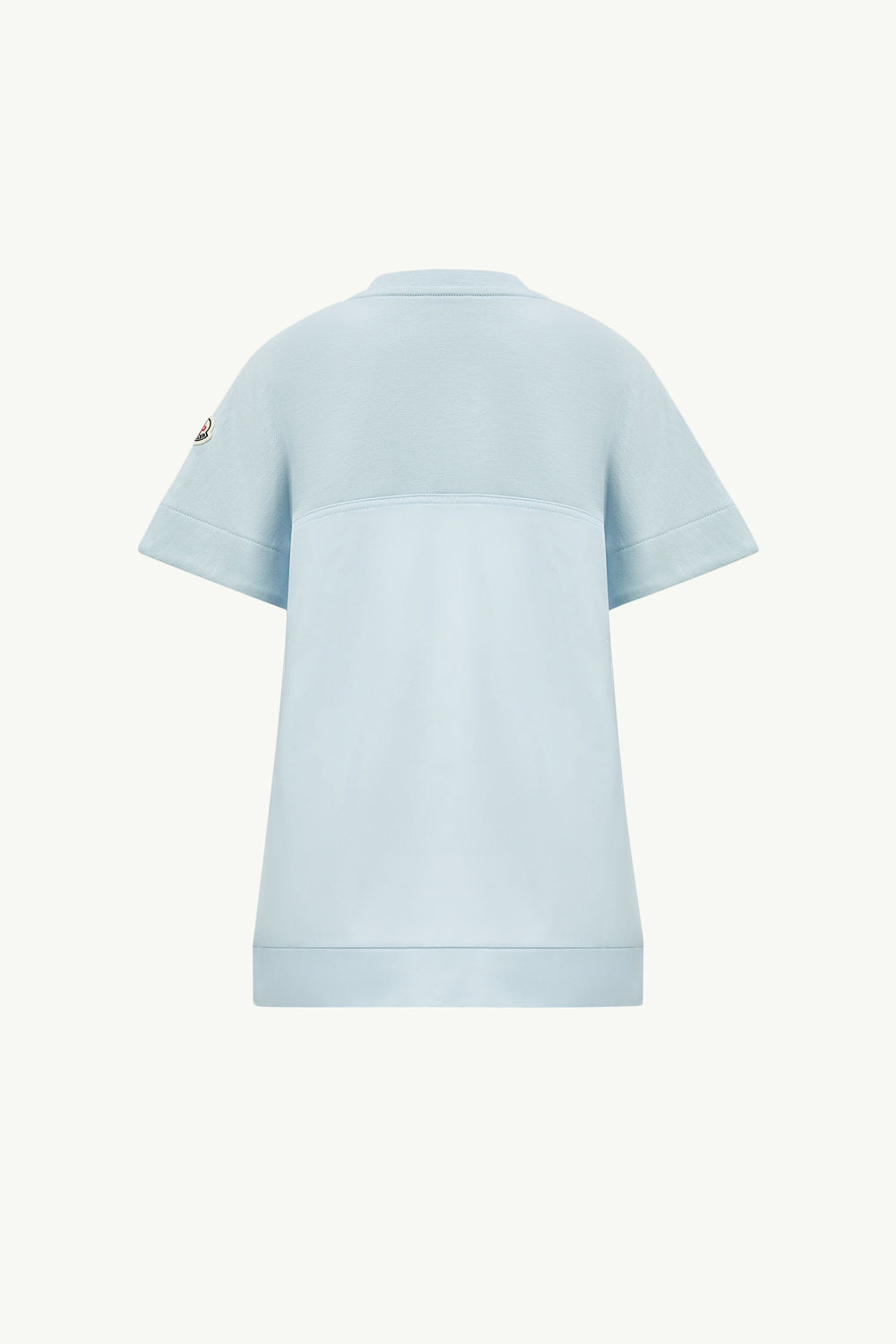 Cotton T-Shirt Dress Girl Light Blue Moncler 2