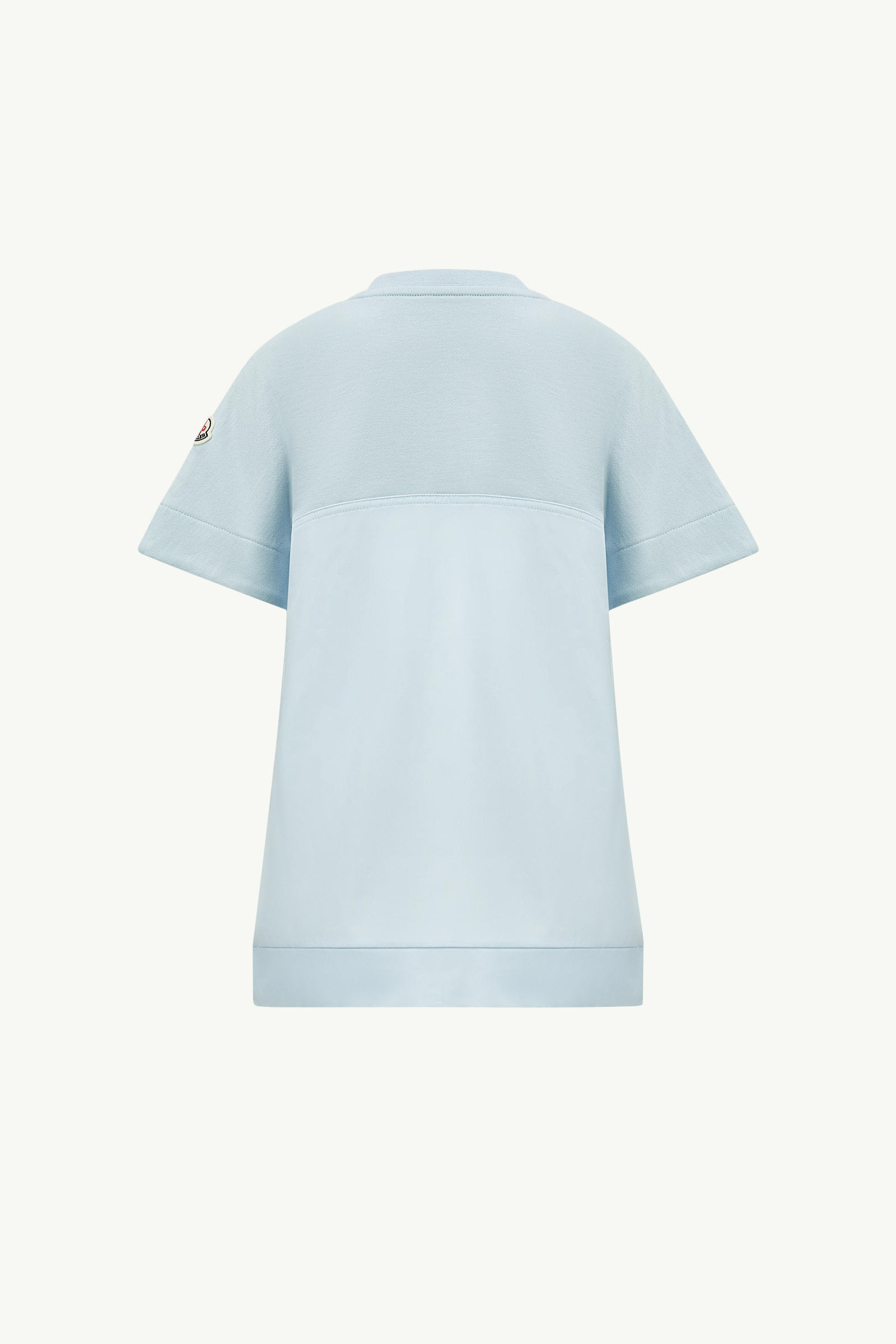 Cotton T-Shirt Dress Girl Light Blue Moncler 2