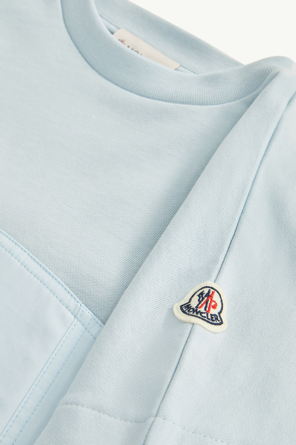 Cotton T-Shirt Dress Girl Light Blue Moncler 3