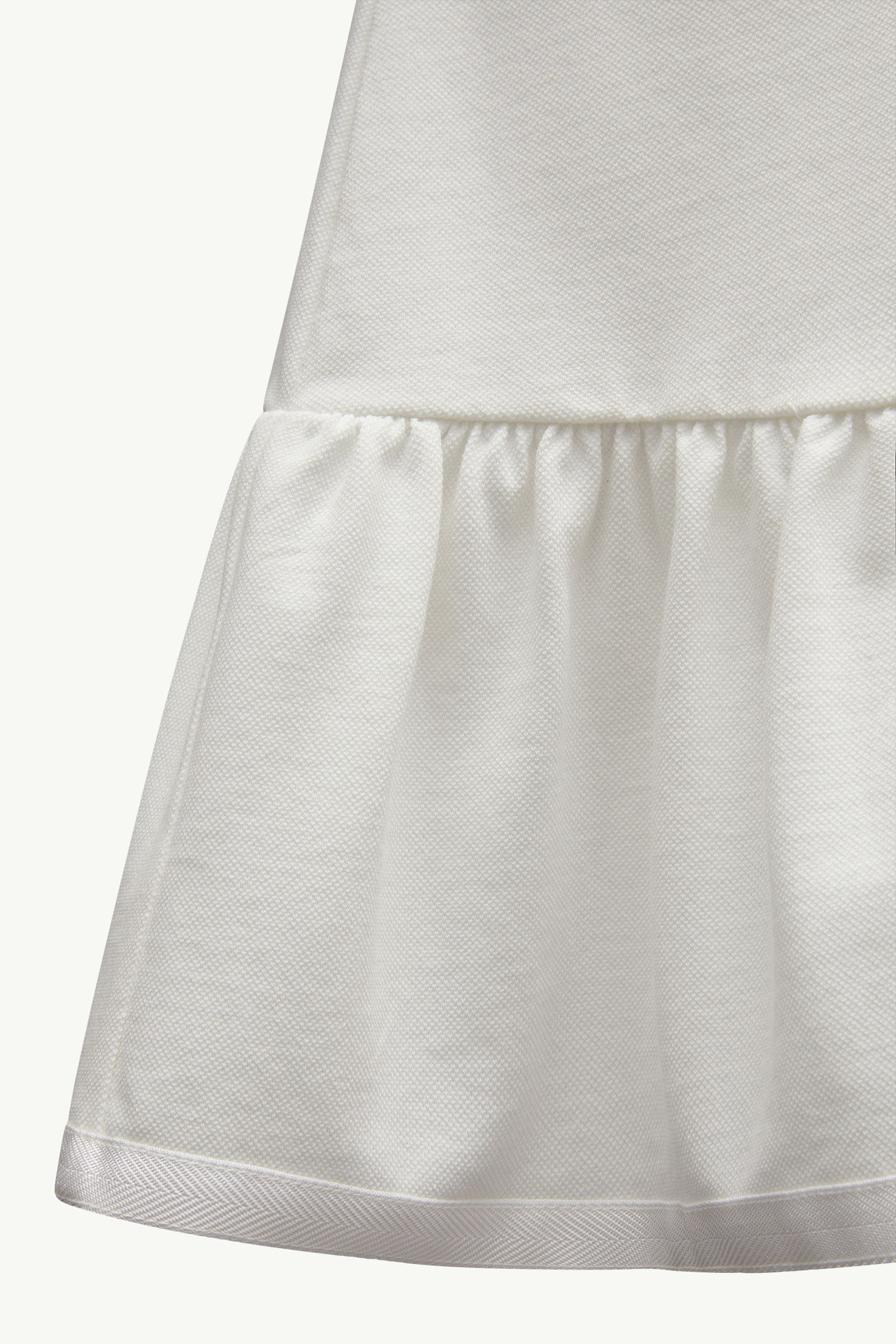 Abito a polo in cotone piquet Bambina Bianco Moncler 3
