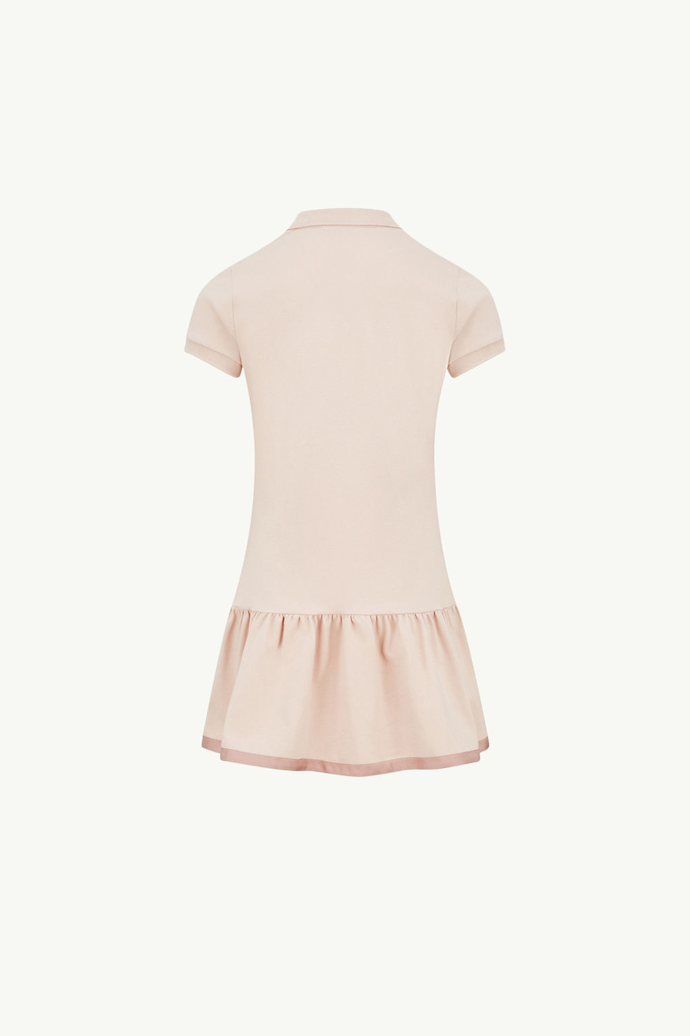 Cotton Piquet Polo Shirt Dress Girl Pink Moncler 1