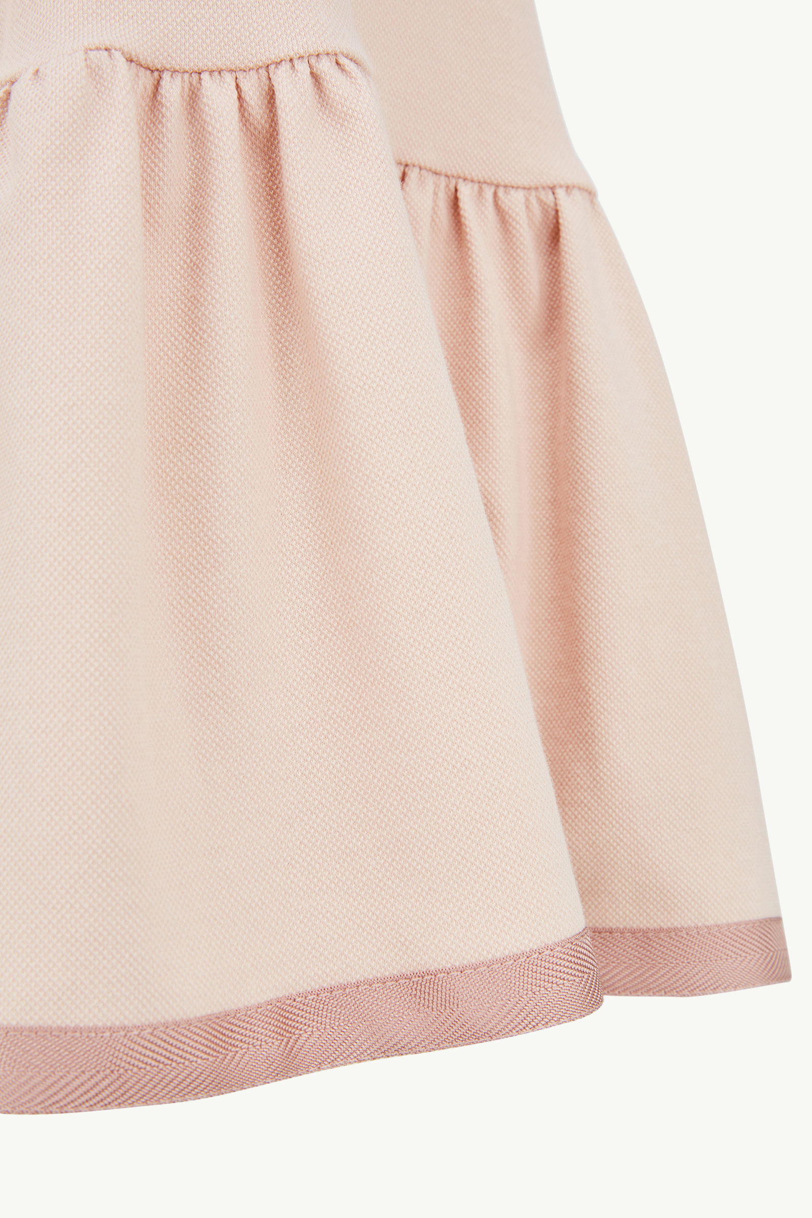 Cotton Piquet Polo Shirt Dress Girl Pink Moncler 2