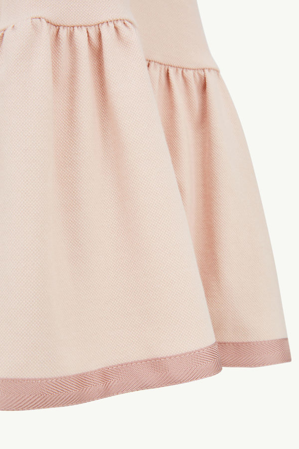 Robe polo en piqué de coton Fille Rose Moncler 2